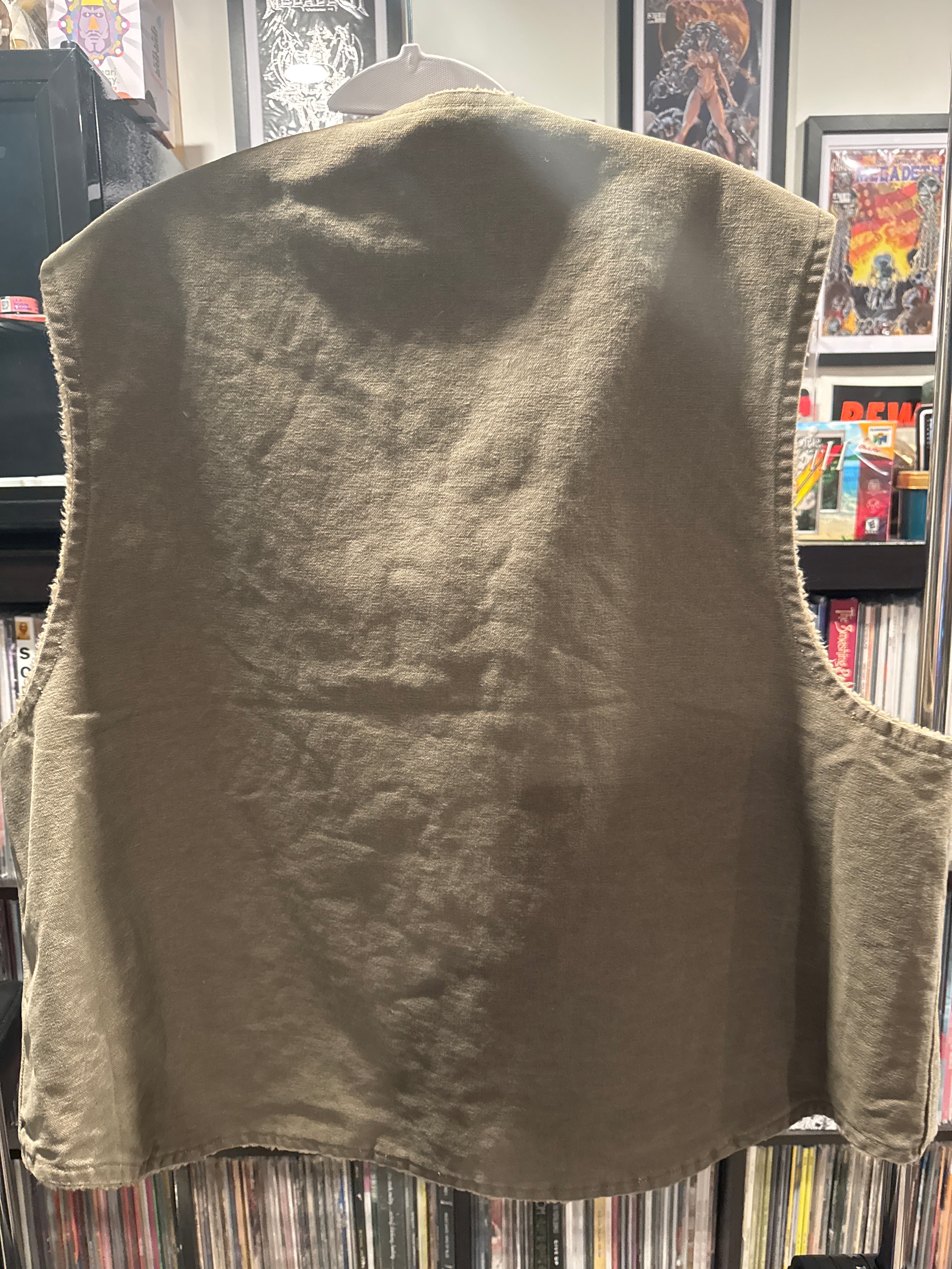 Vintage Carhartt Vest XXL Sherpa Lined Worn Broken In