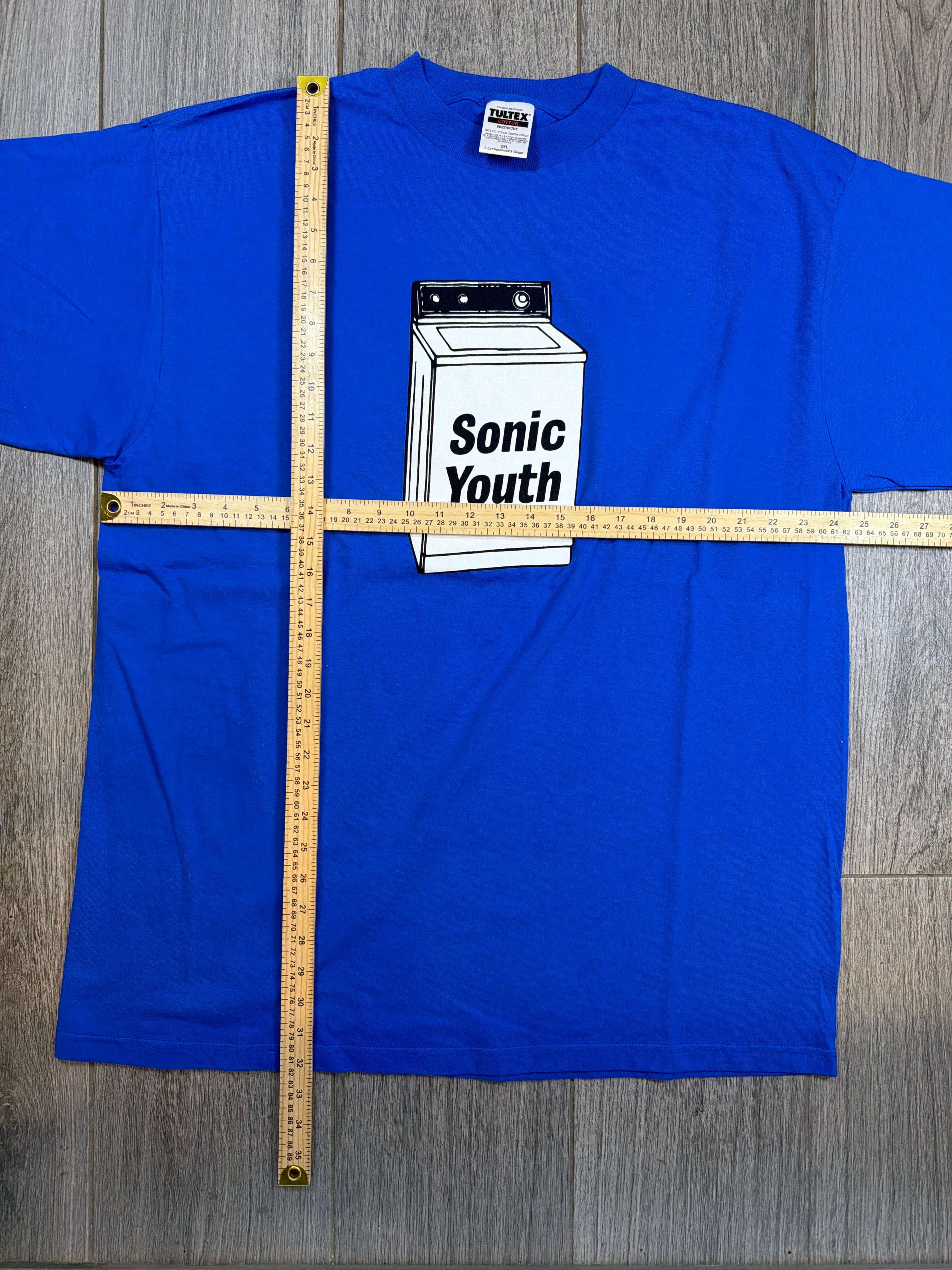 Sonic Youth Washing Machine 90er Vintage Tultex Blaues T-Shirt 2XL