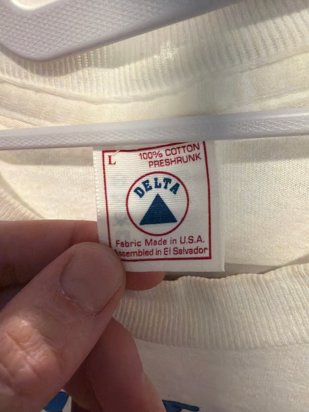 1995 Horace Grant Orlando Magic Goggles Delta L White T Shirt