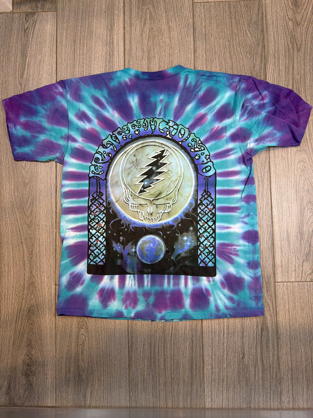 1995 Grateful Dead Thirty Years Vintage Sundog Tie Dye T-shirt Large