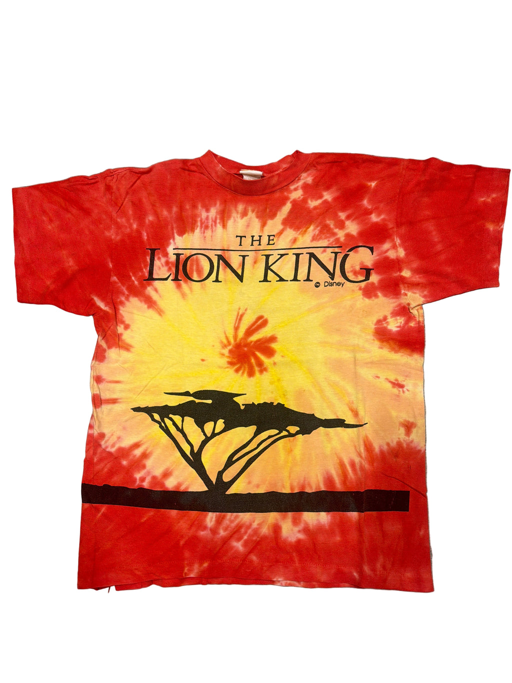 90s Disney The Lion King Sunset Tie Dye T-Shirt Large