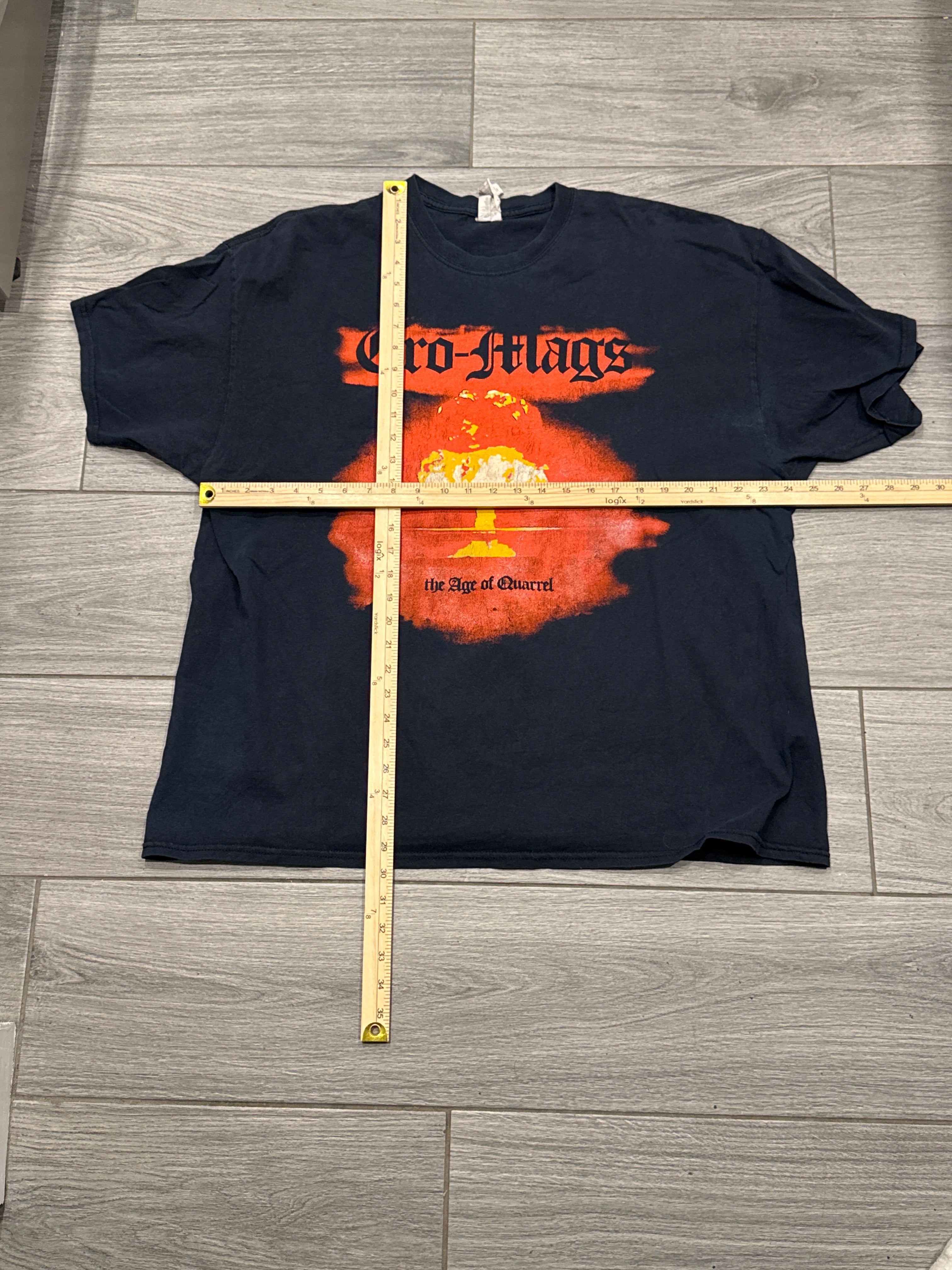 2016 Cro Mags Age of Quarrel Hardcore Punk Black T-Shirt 2XL