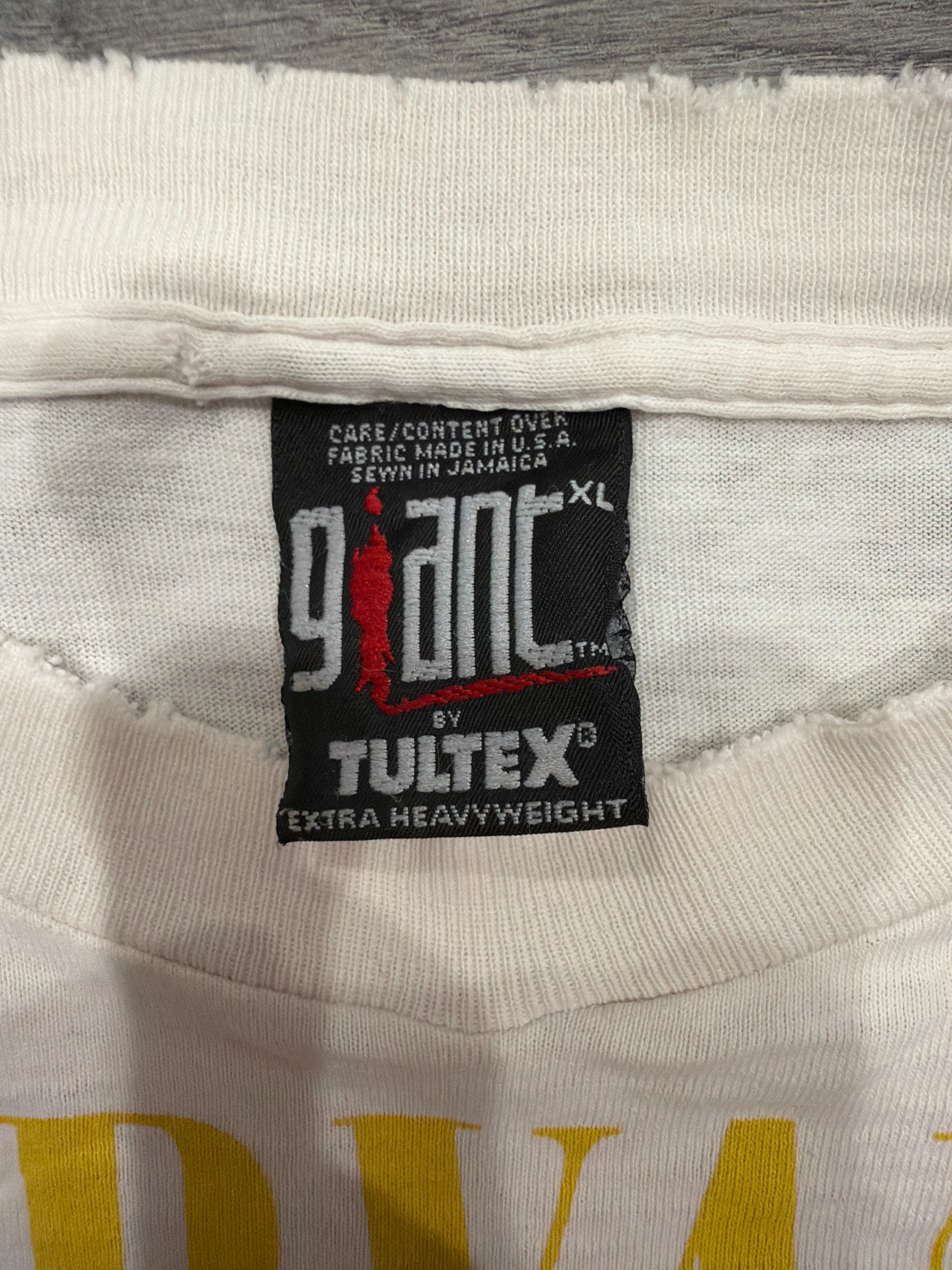 1994 Nirvana In Utero Giant Inyutero Double Sided White T-Shirt XL