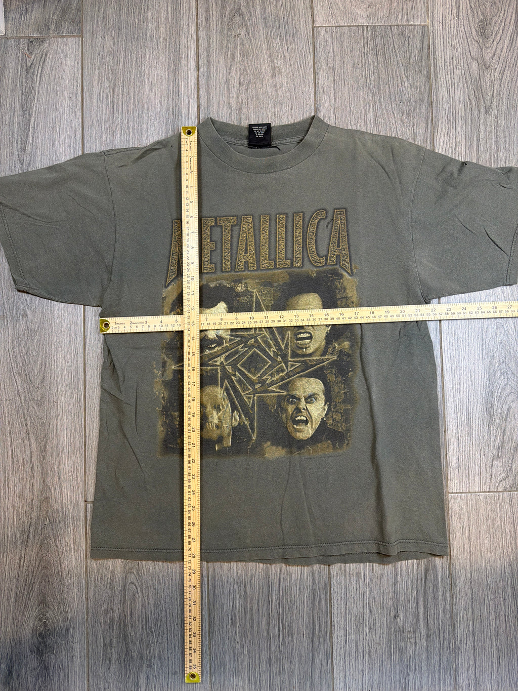 90s Metallica Reload Poor Touring Me Giant Distressed Green T-Shirt XL