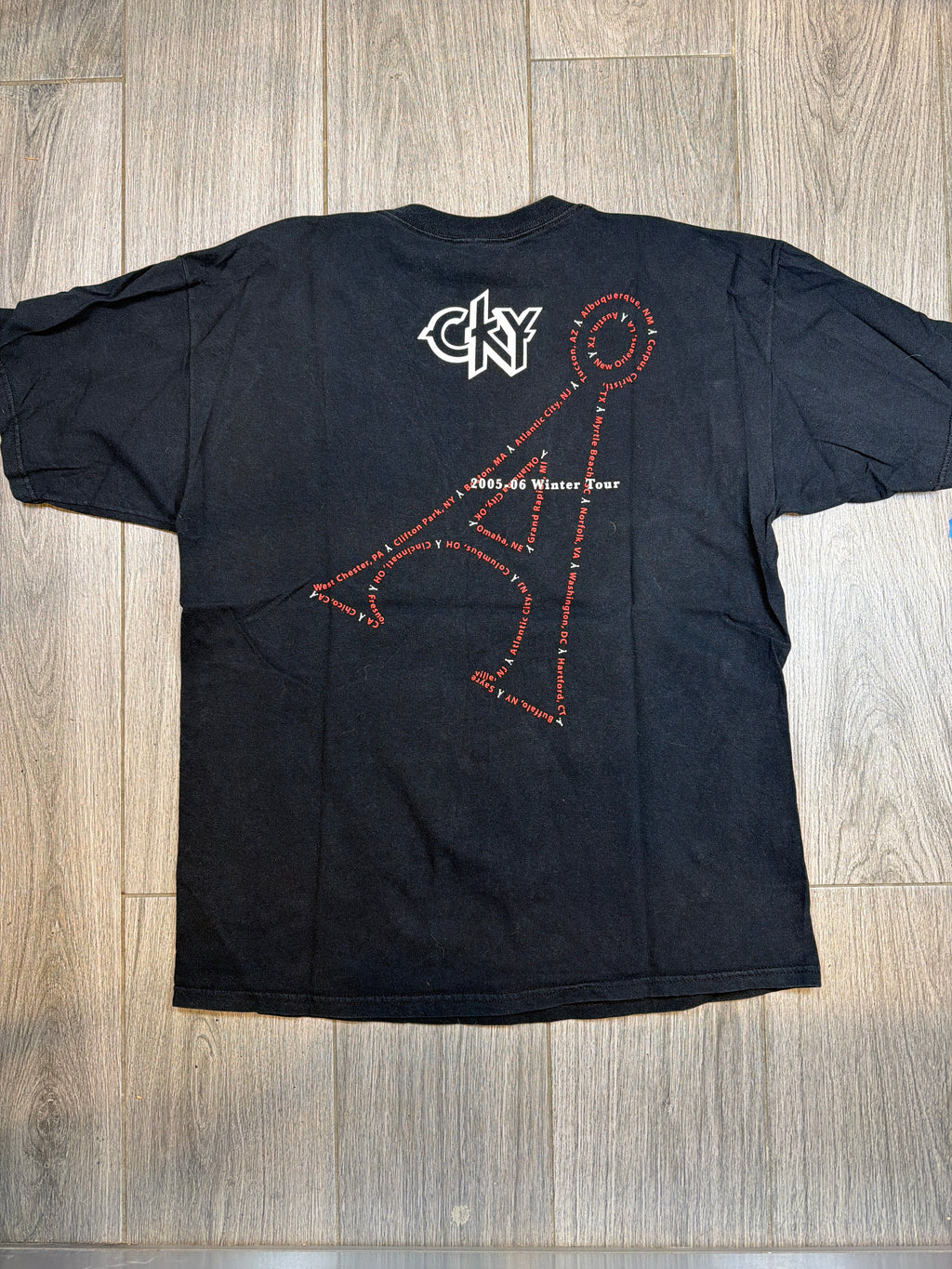 2005/2006 cKy Winter Tour Margera HIM Black/Red T-Shirt XL