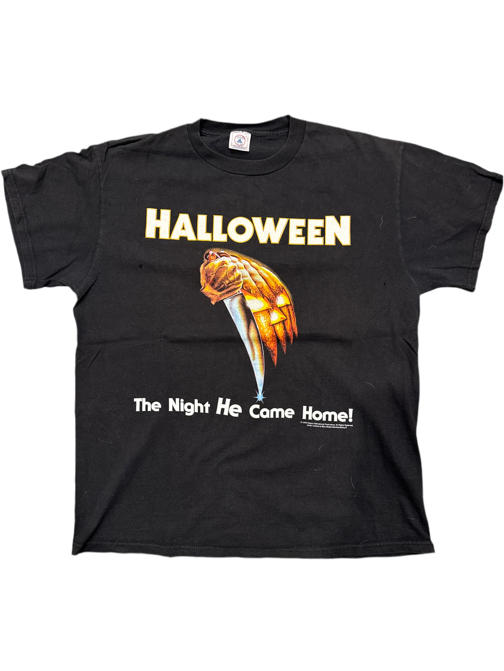 90s Halloween Michael Myers Movie Promo Night Black T-Shirt Large