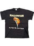 90s Halloween Michael Myers Movie Promo Night Black T-Shirt Large