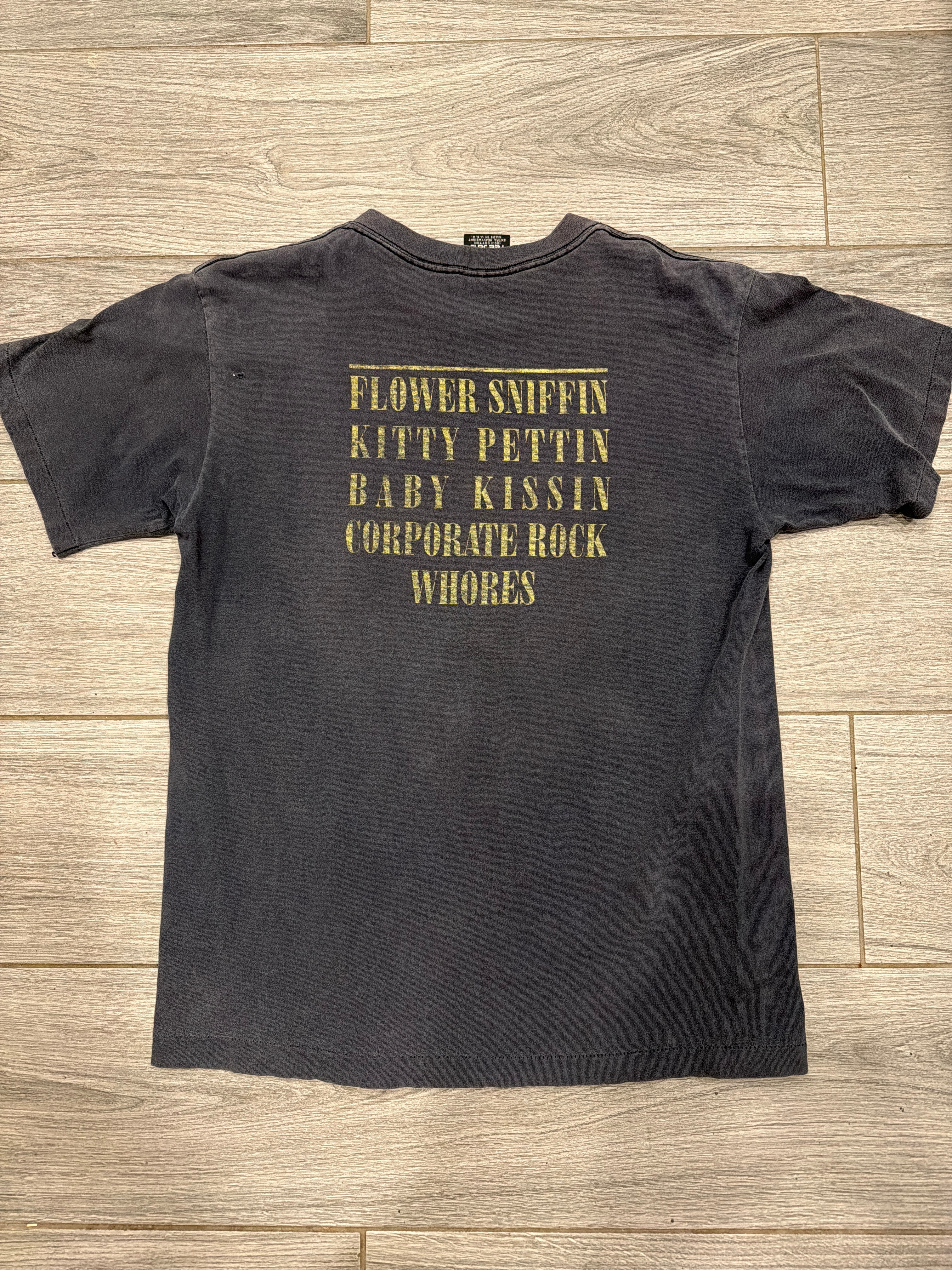 1992 Nirvana Smiley Giant Kurt Cobain Grohl Tee Jays Faded T-Shirt Large