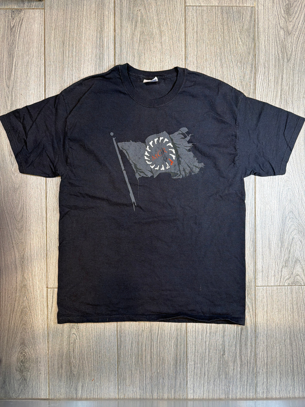 00s My Chemical Romance Black Flag Hanes Black T-Shirt Large