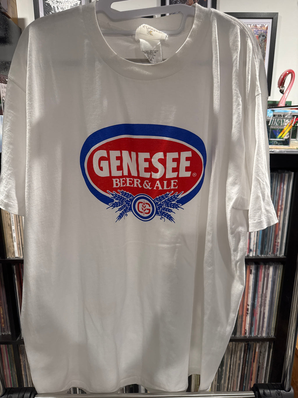 80s/90s Genesee Beer Promo XXL K-Products White NY USA Shirt