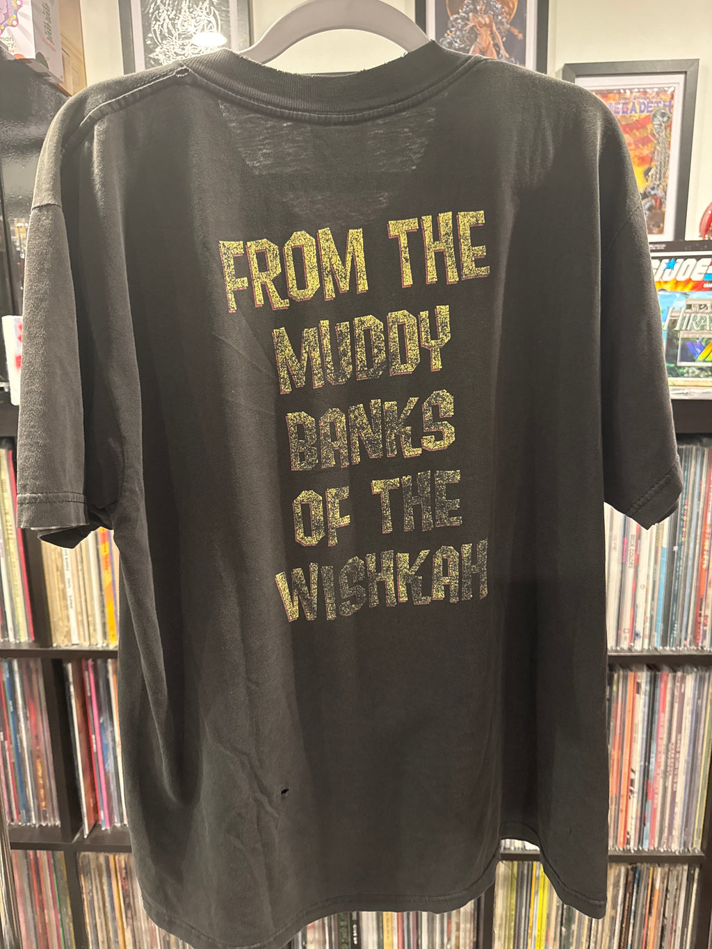 1996 Nirvana From The Muddy Banks Live Gildan Distressed Collar Black Large