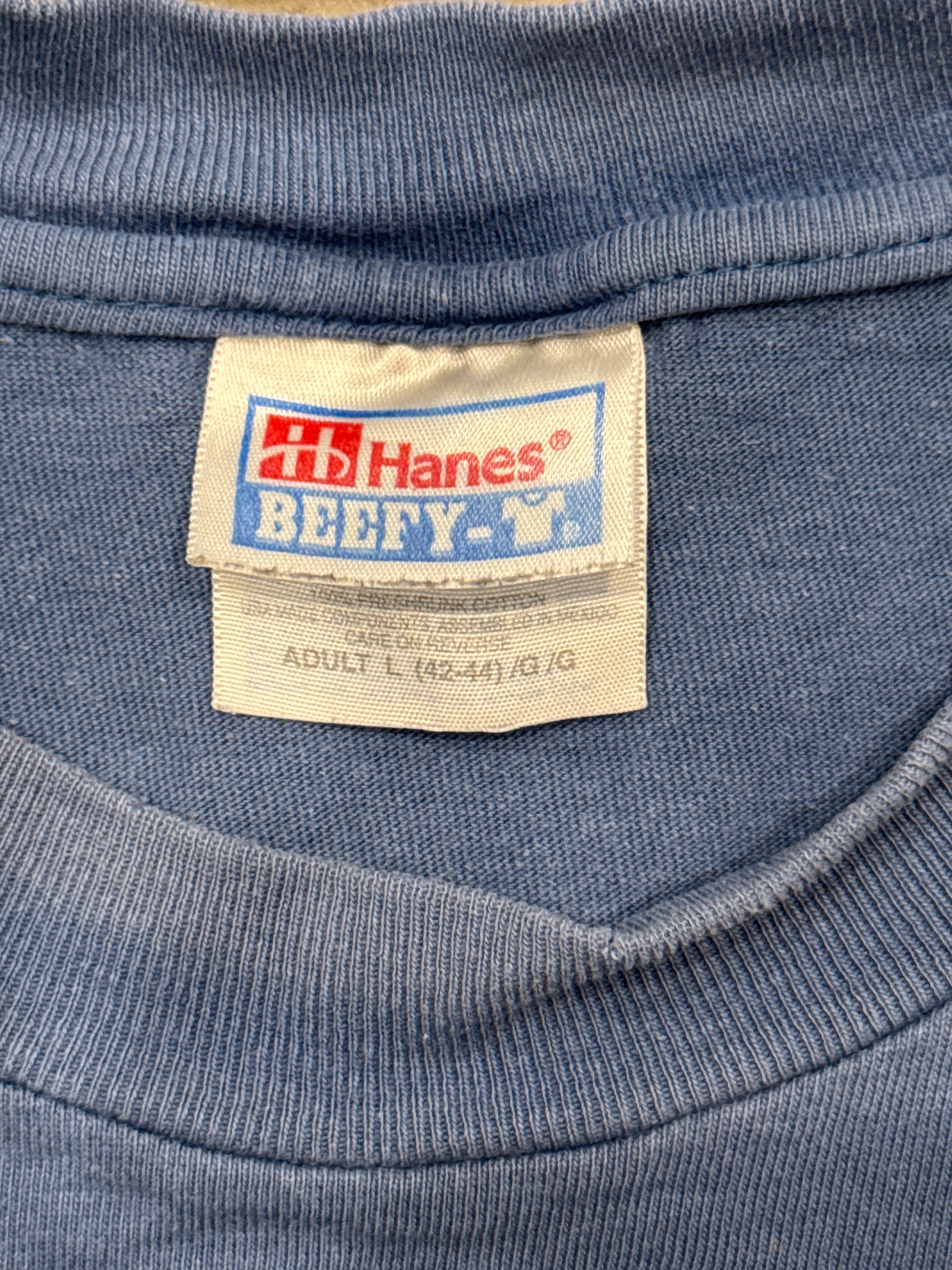 1995 Beastie Boys Paul's Boutique Blue Bar Faded T-Shirt Large