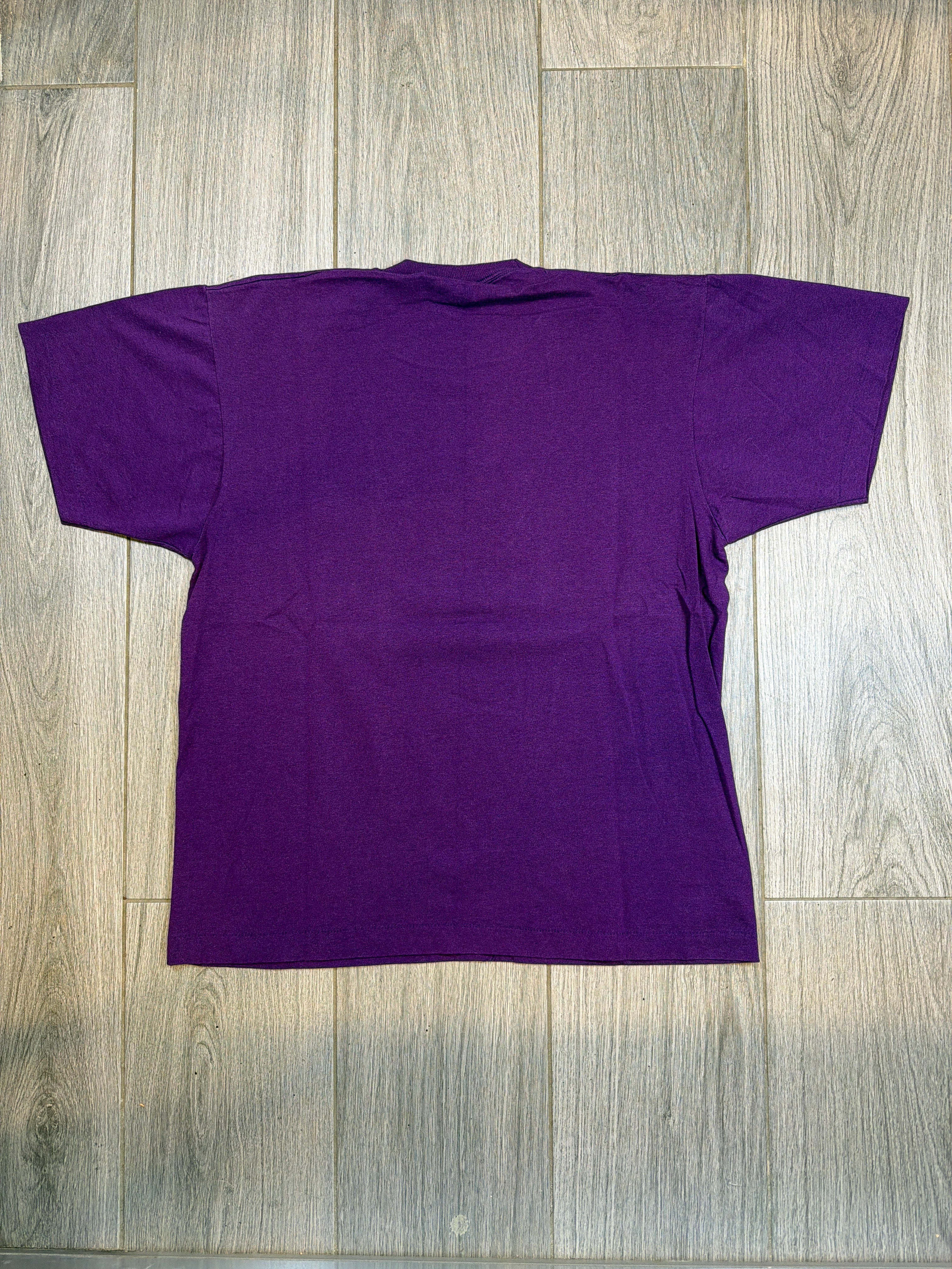 90s Breckenridge Colorado Nature Scene Screen Stars Purple T-Shirt Large
