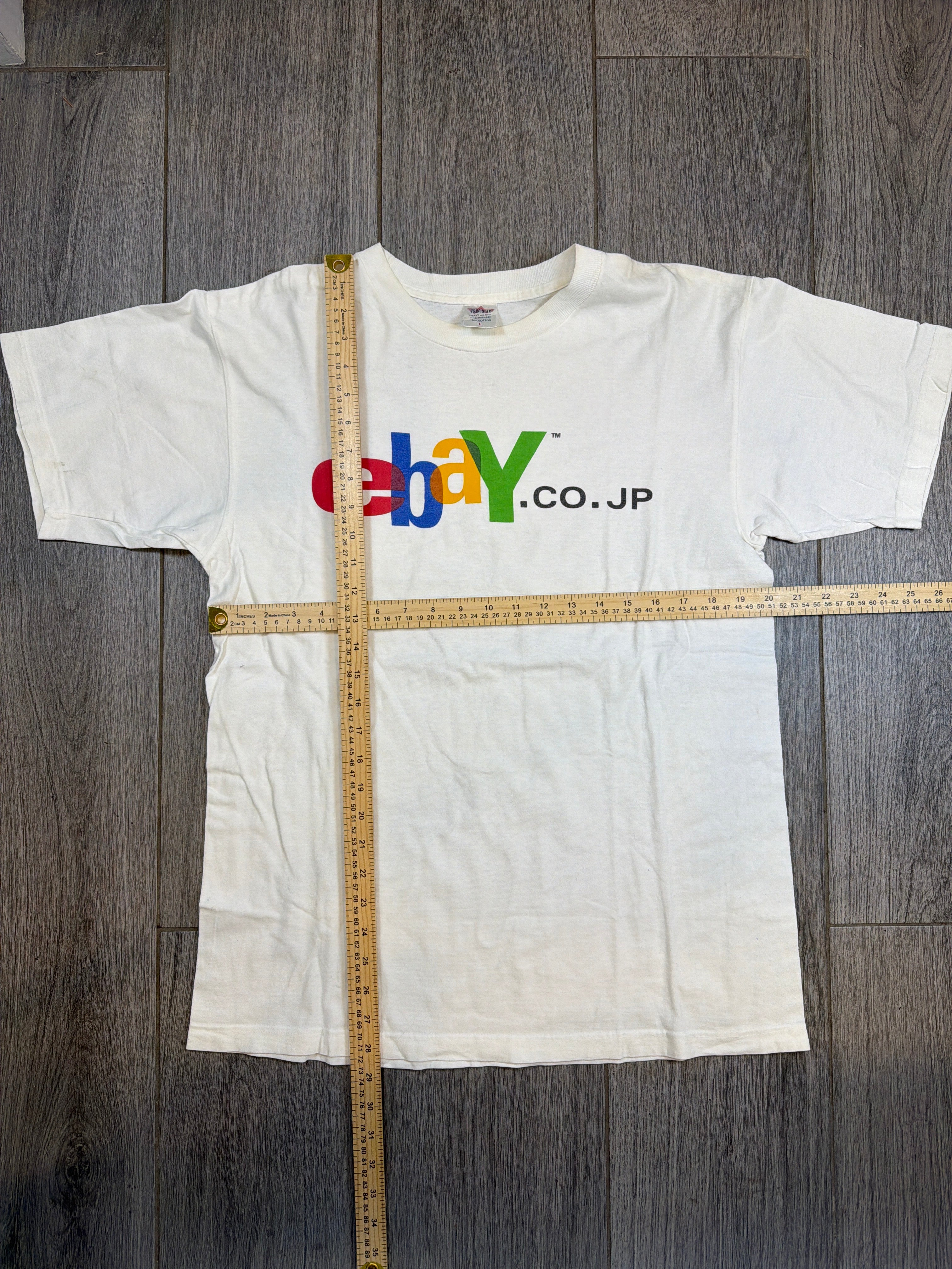 90s-00s Ebay Japan Promo White T-Shirt Large