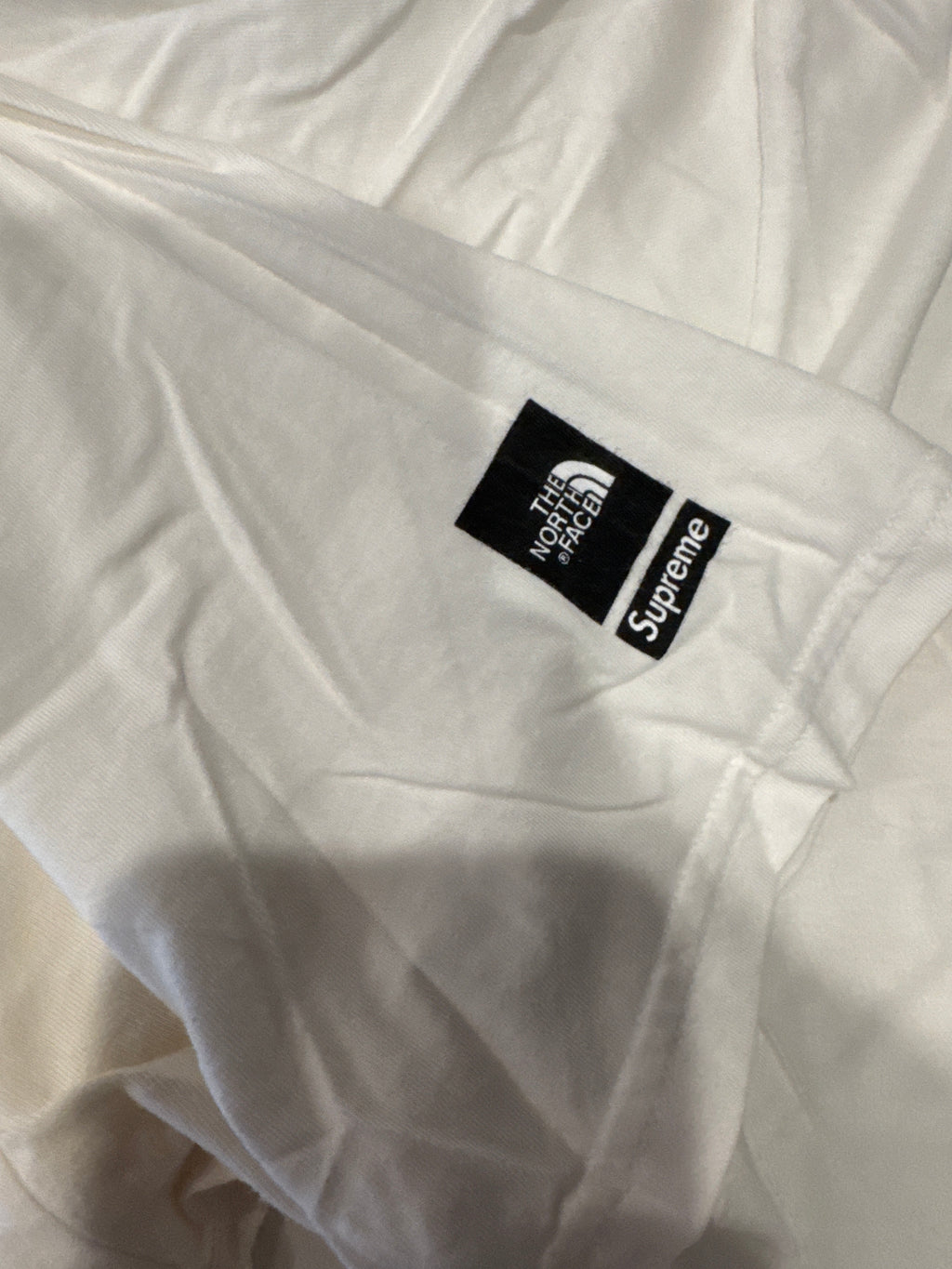 Supreme North Face Collab Streetwear White T-Shirt Large