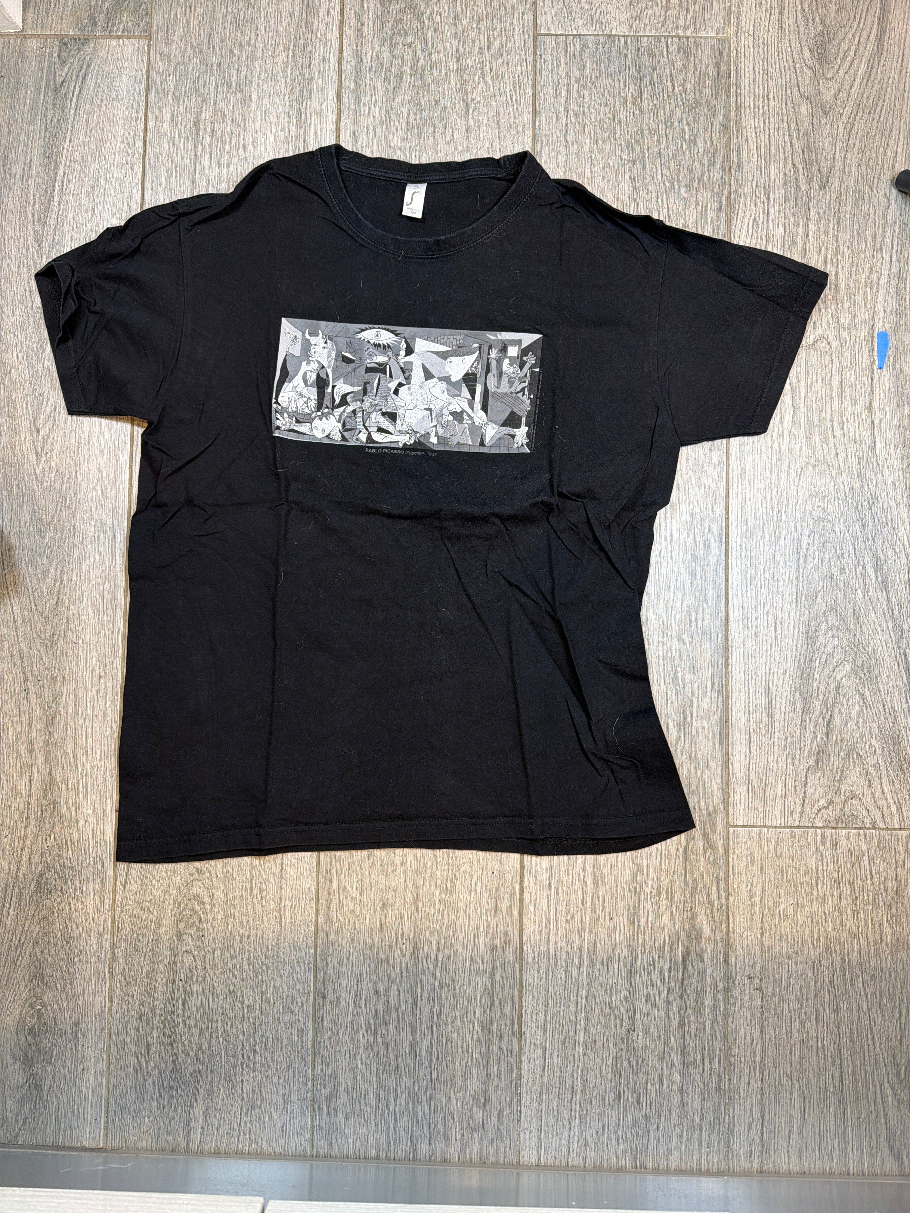Picasso Guernica Black Art Tee T-Shirt XL