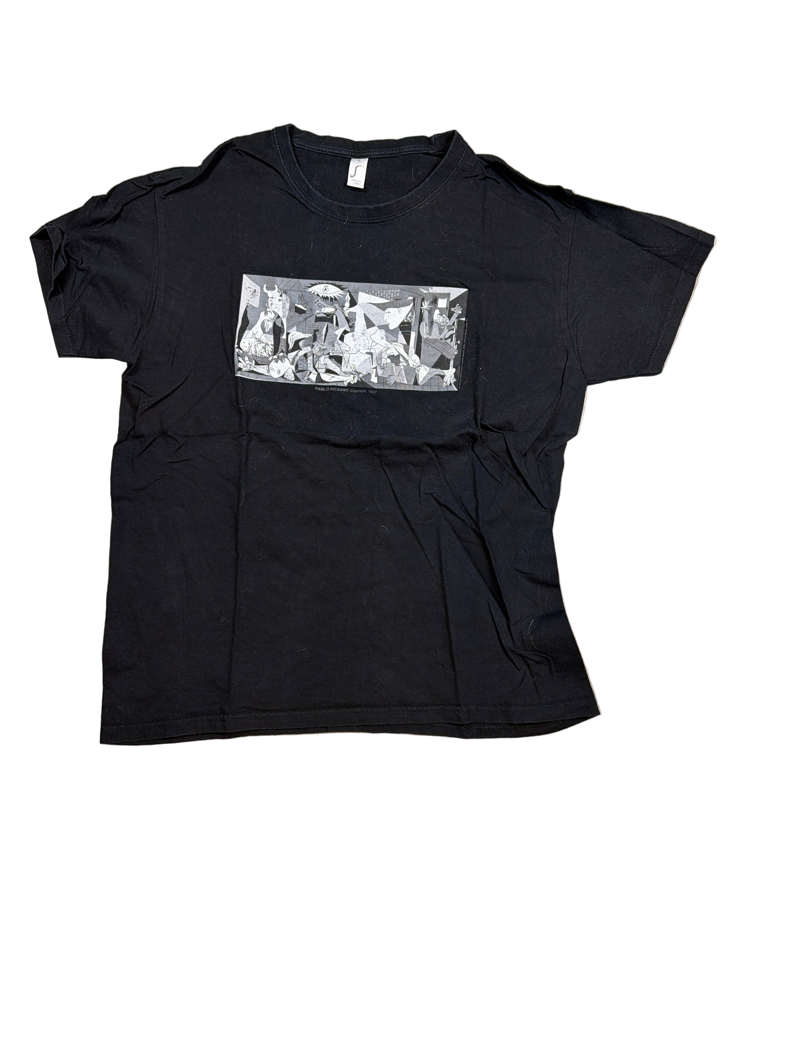 Picasso Guernica Black Art Tee T-Shirt XL