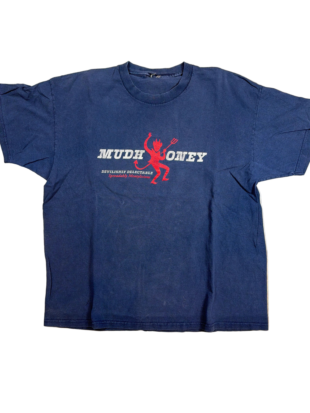 Mudhoney Devilishly Delectable Spreadably Meatylicious Grunge Blue T-Shirt XL