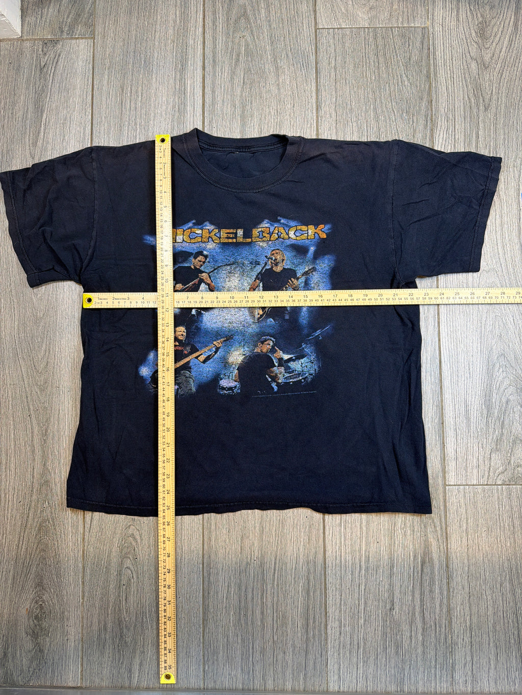 2009 Nickelback Tour Band Graphic Black T-Shirt XL