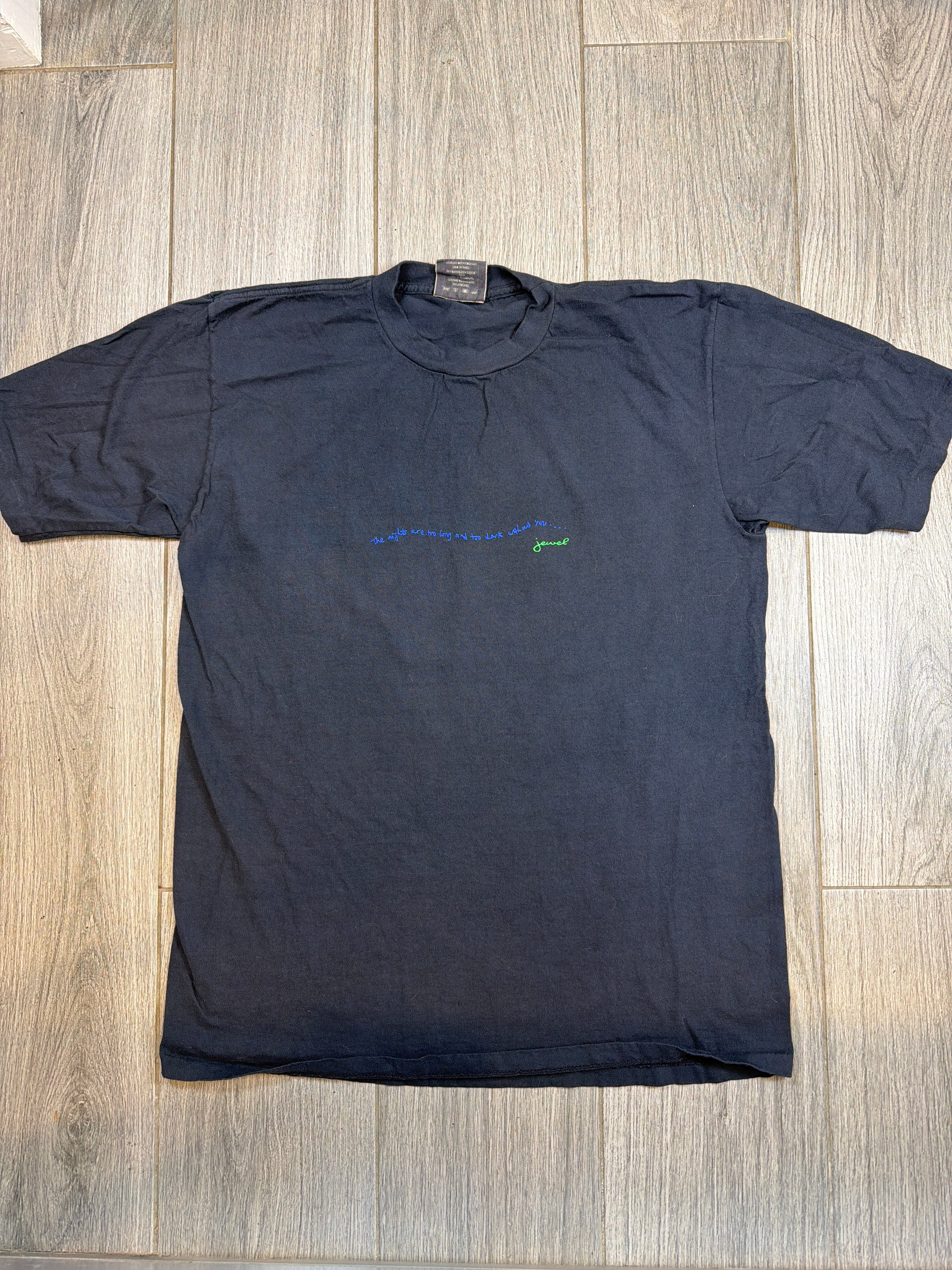 90s Jewel (Kilcher) 'Figurehead' Art Tee Black T-Shirt
