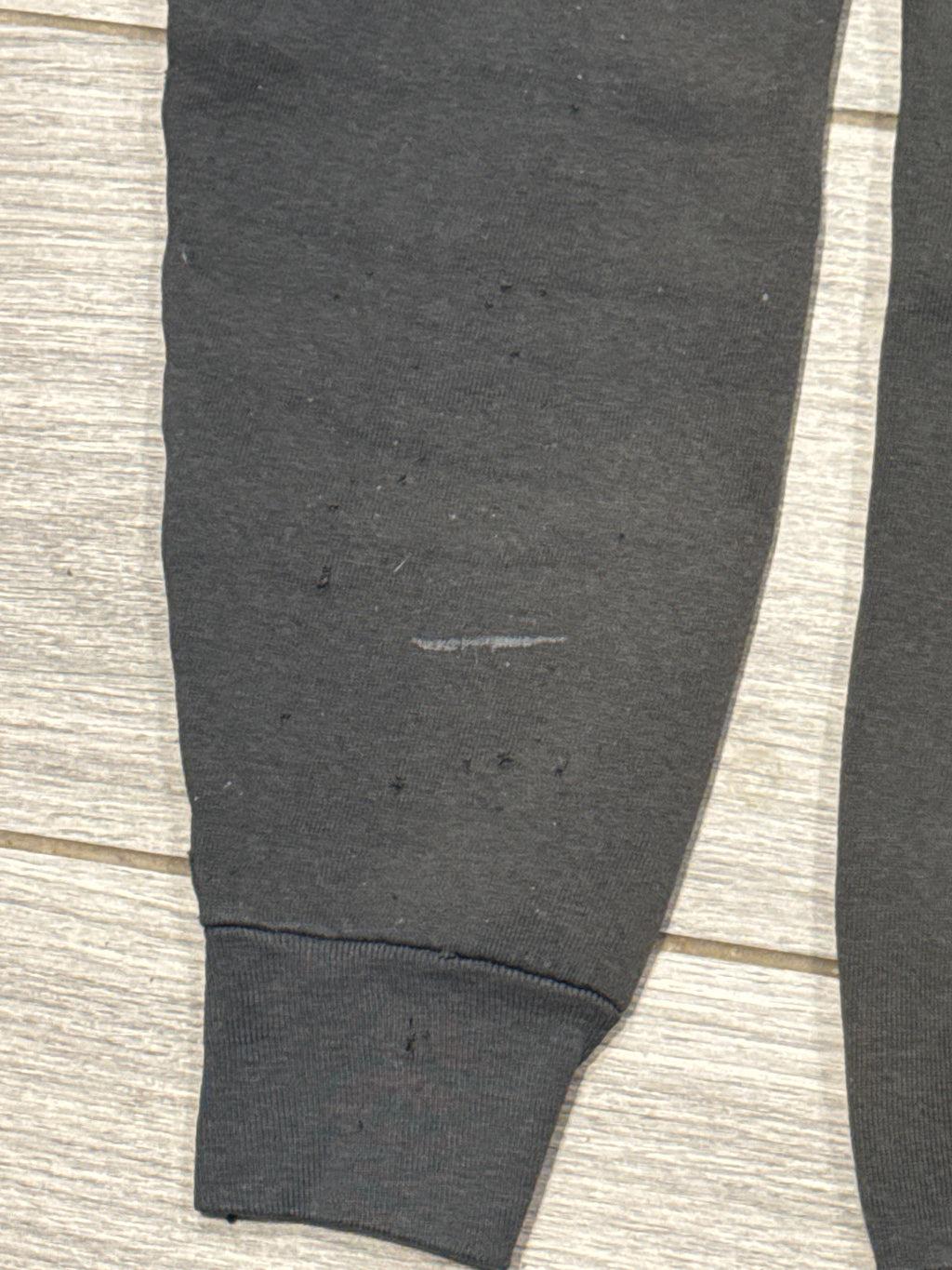 90s Thrashed Teddy Bear Ski Black Crew Neck Sweatshirt Medium