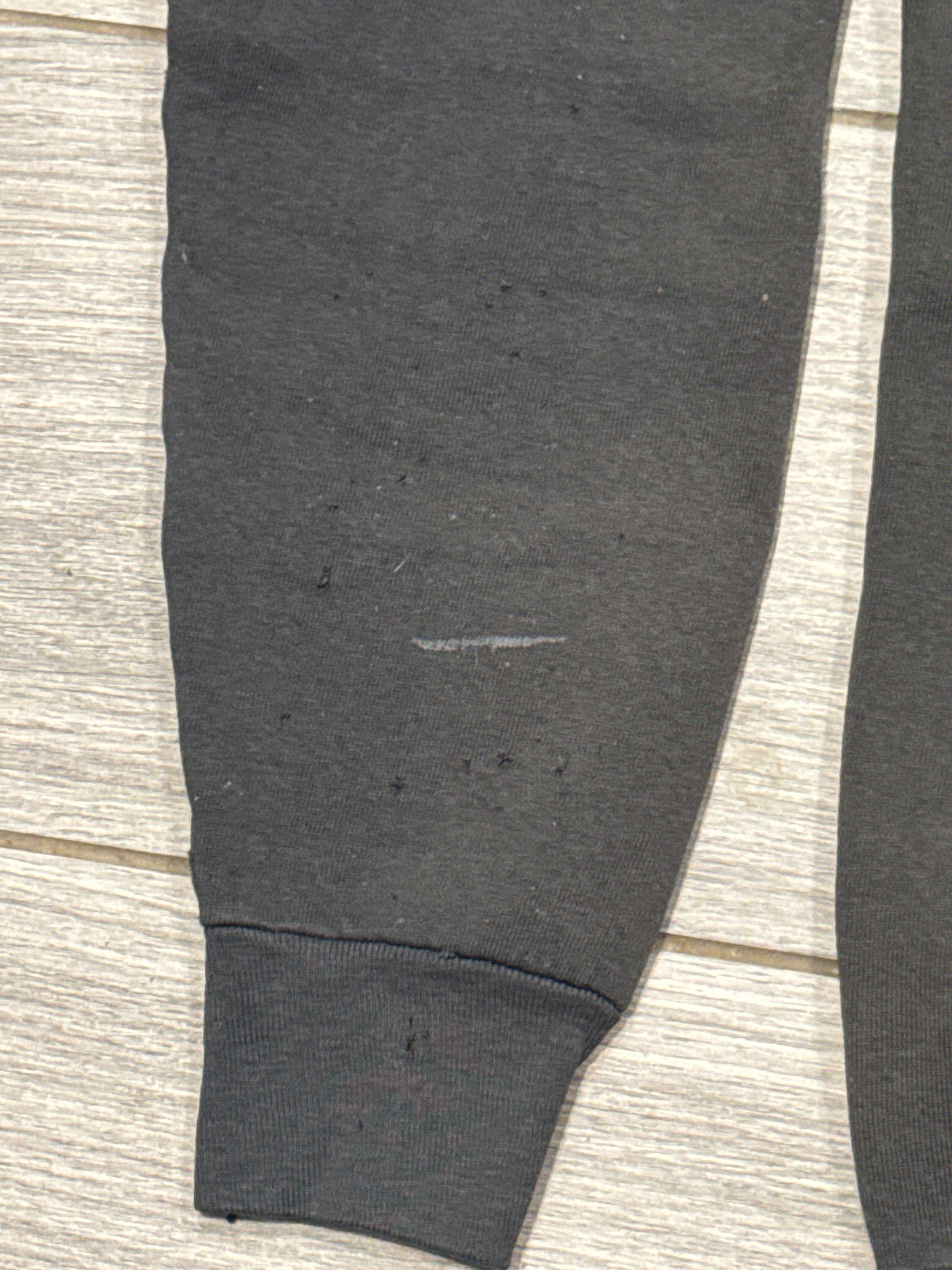 90s Thrashed Teddy Bear Ski Black Crew Neck Sweatshirt Medium