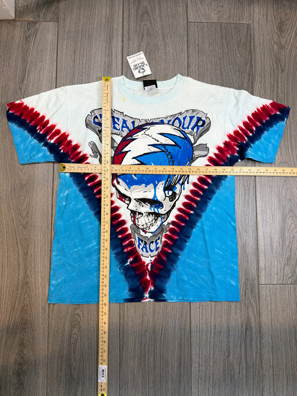 00s DEADSTOCK Grateful Dead Good Ol' Red White Blue Stealie T-Shirt Medium