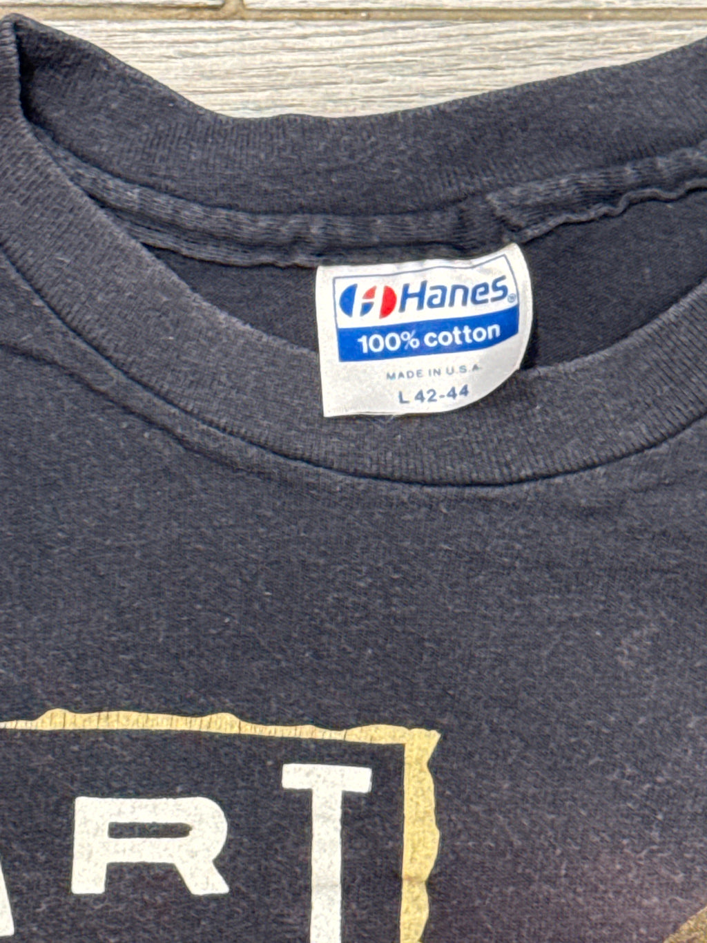 1987 Heart Tour Hanes Black T-Shirt Ann Nancy Wilson Medium