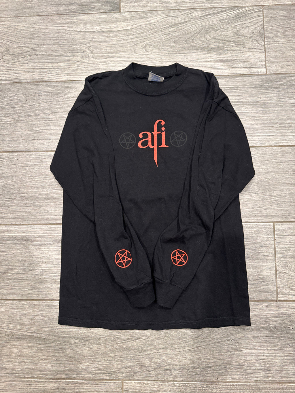 00s AFI Band Long Sleeve Black Punk M&O T-Shirt Medium