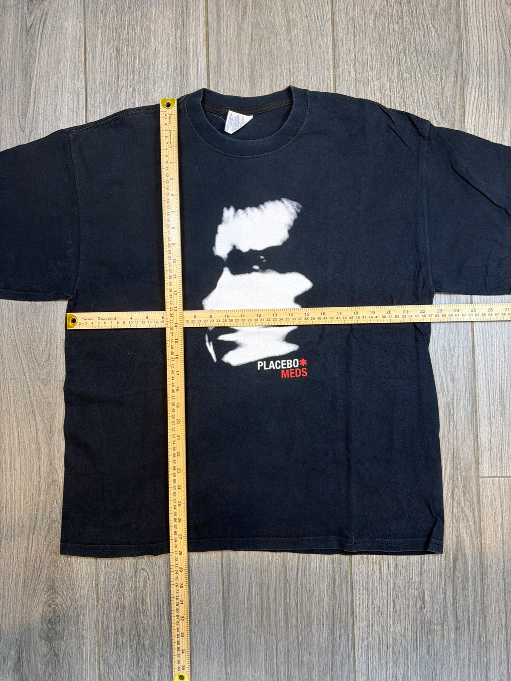 00s Placebo Meds Brian Molko Gildan Black T-Shirt XL