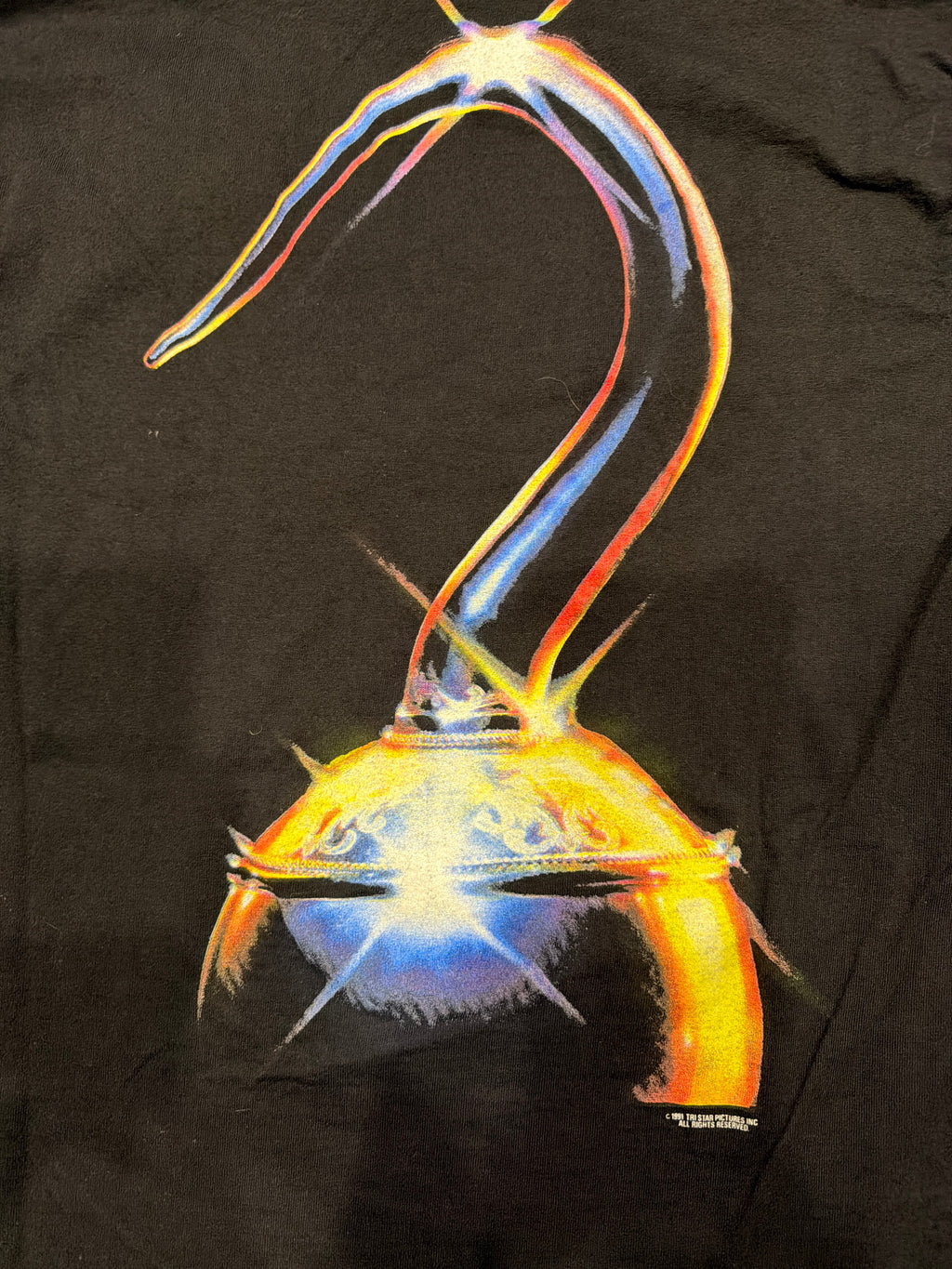 1991 Hook Film Promo Robin Williams Schwarzes T-Shirt Größe L