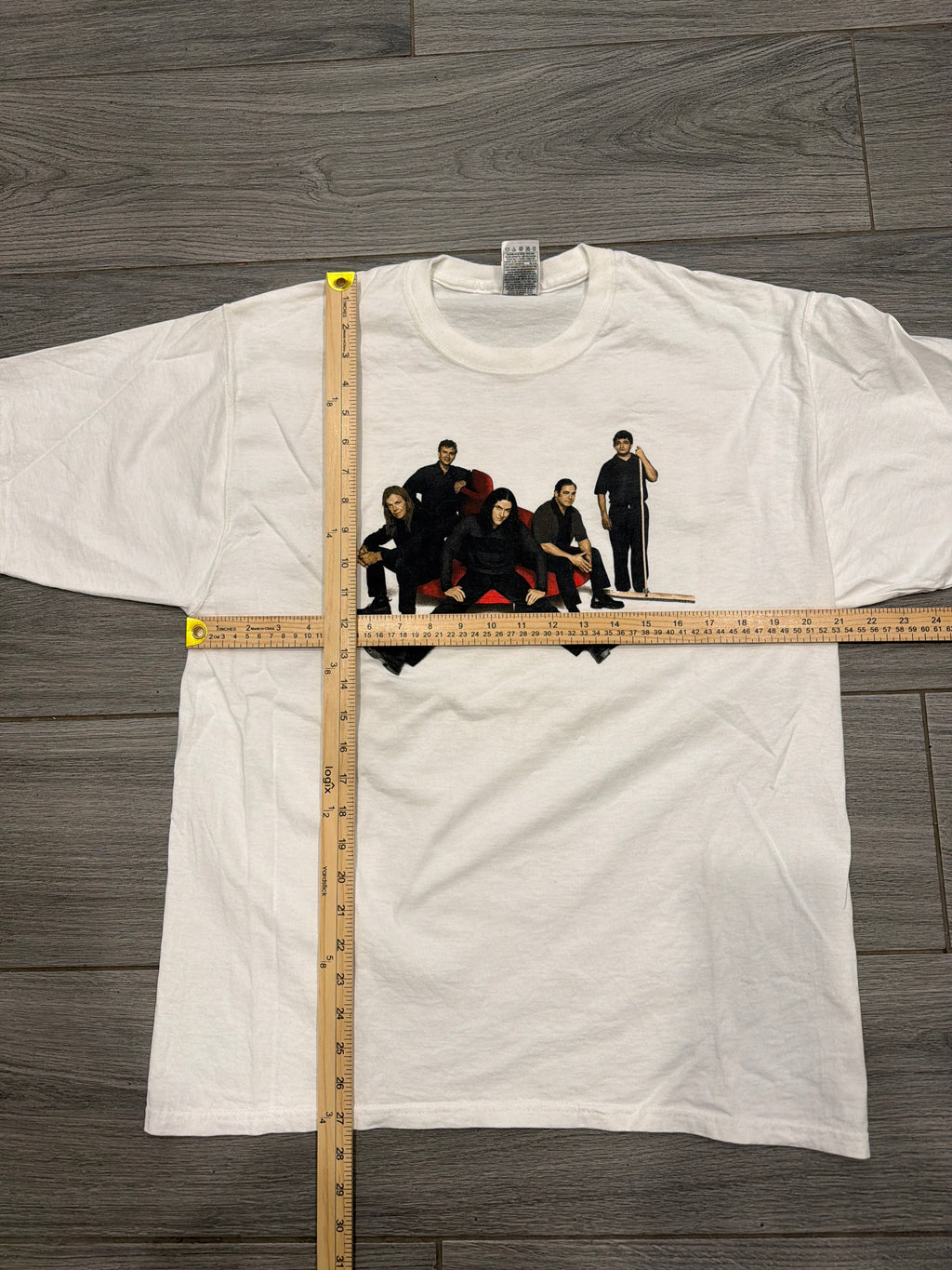 1999 Weird Al Running With Scissors Tour Double Sided Large White T-Shirt