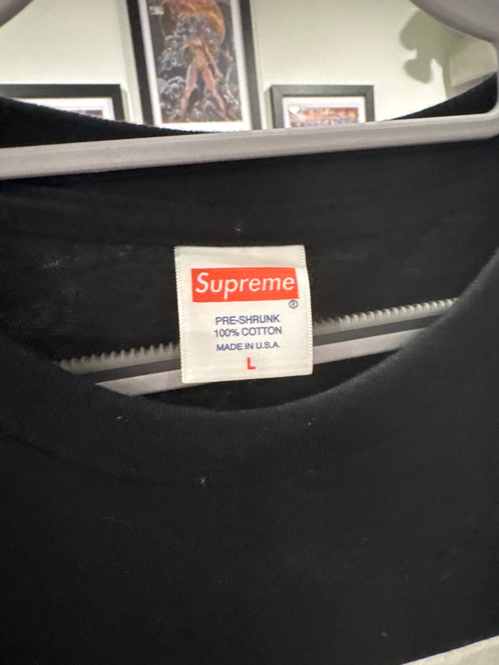 Supreme Neil Young Oversized L Skateboarding Hype Black T-Shirt