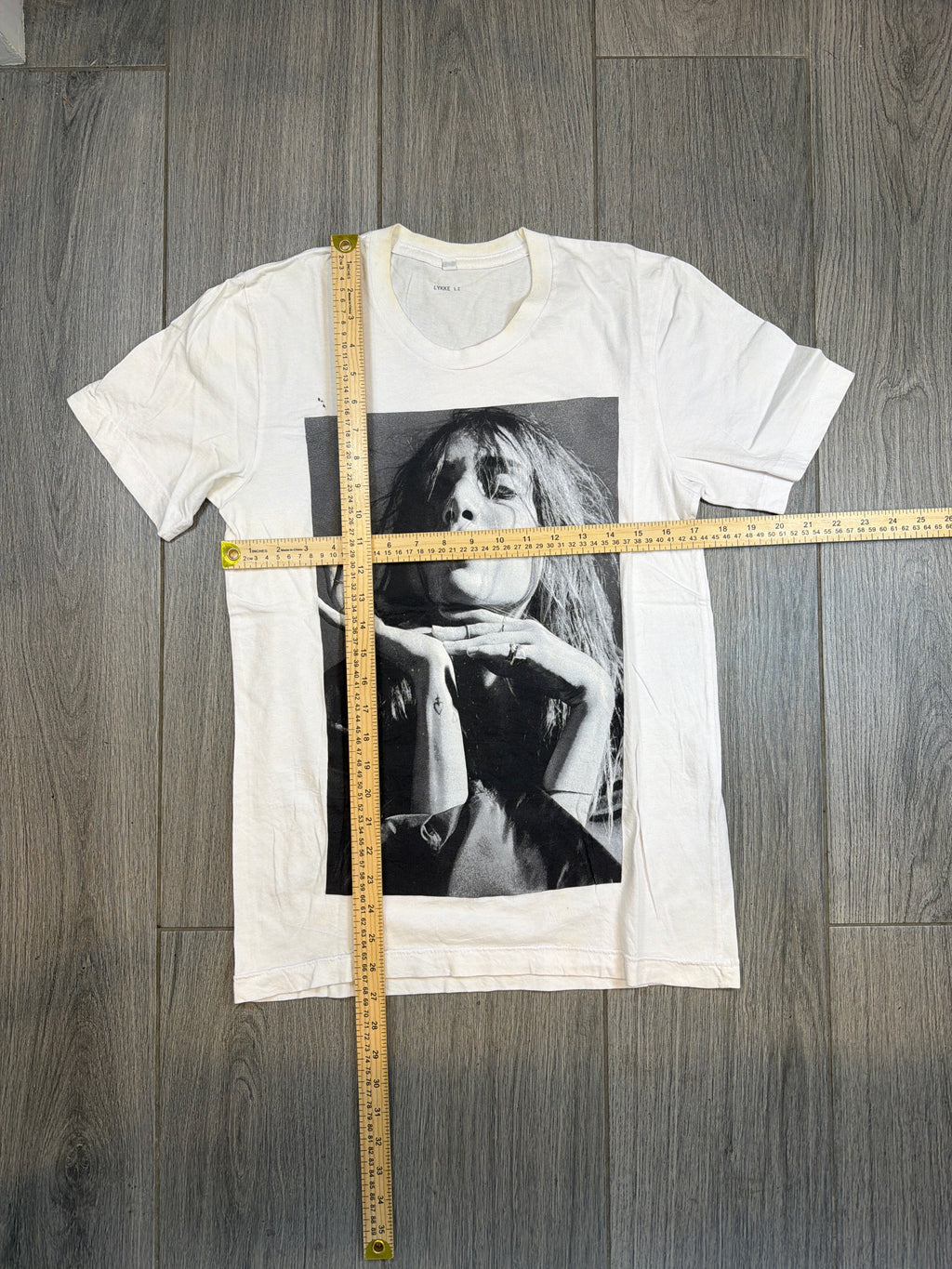 00s Lykke Li Portrait White T-Shirt Small W