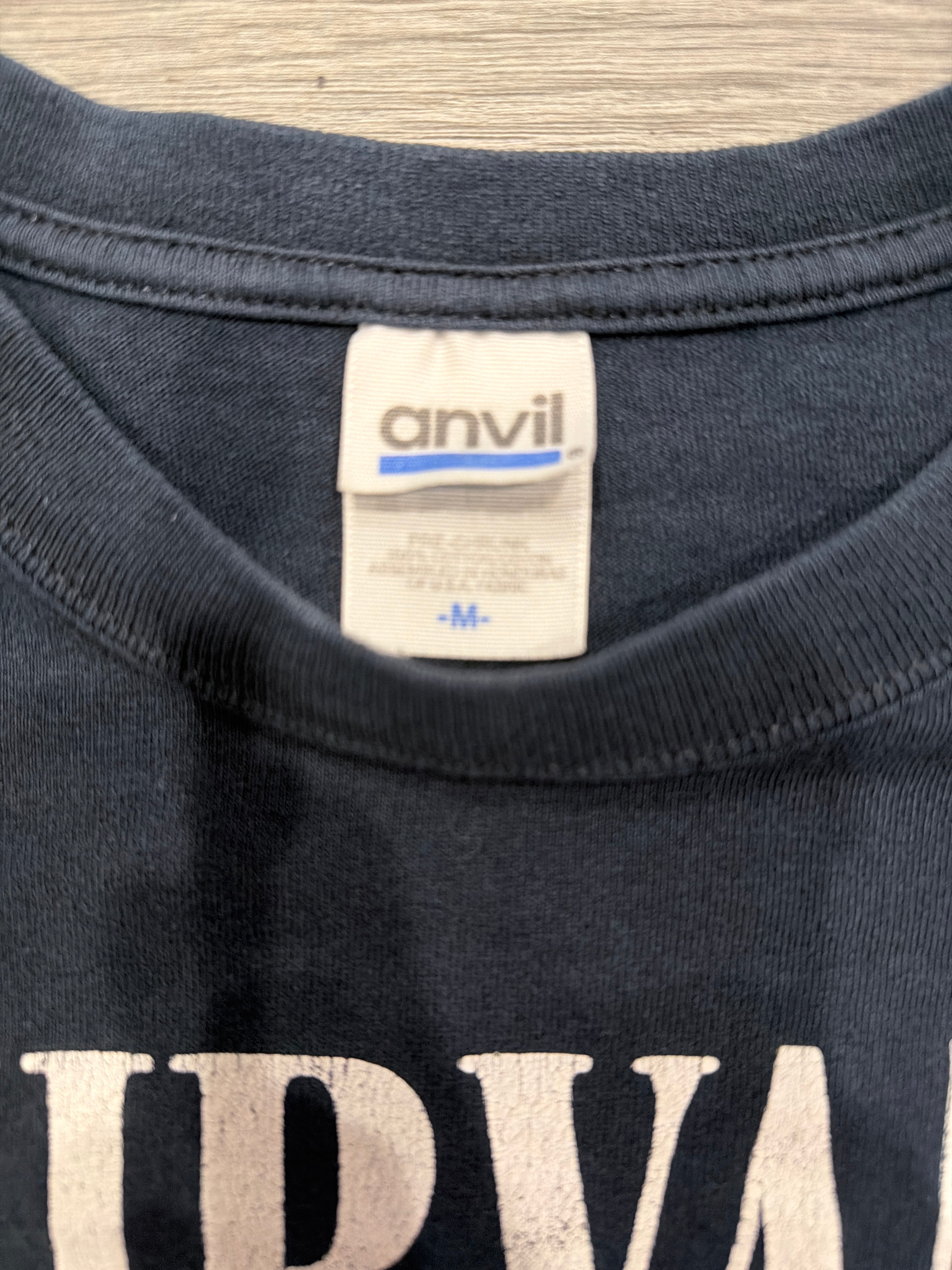 03 Nirvana Vestibule Double Sided Anvil Black T-Shirt Medium