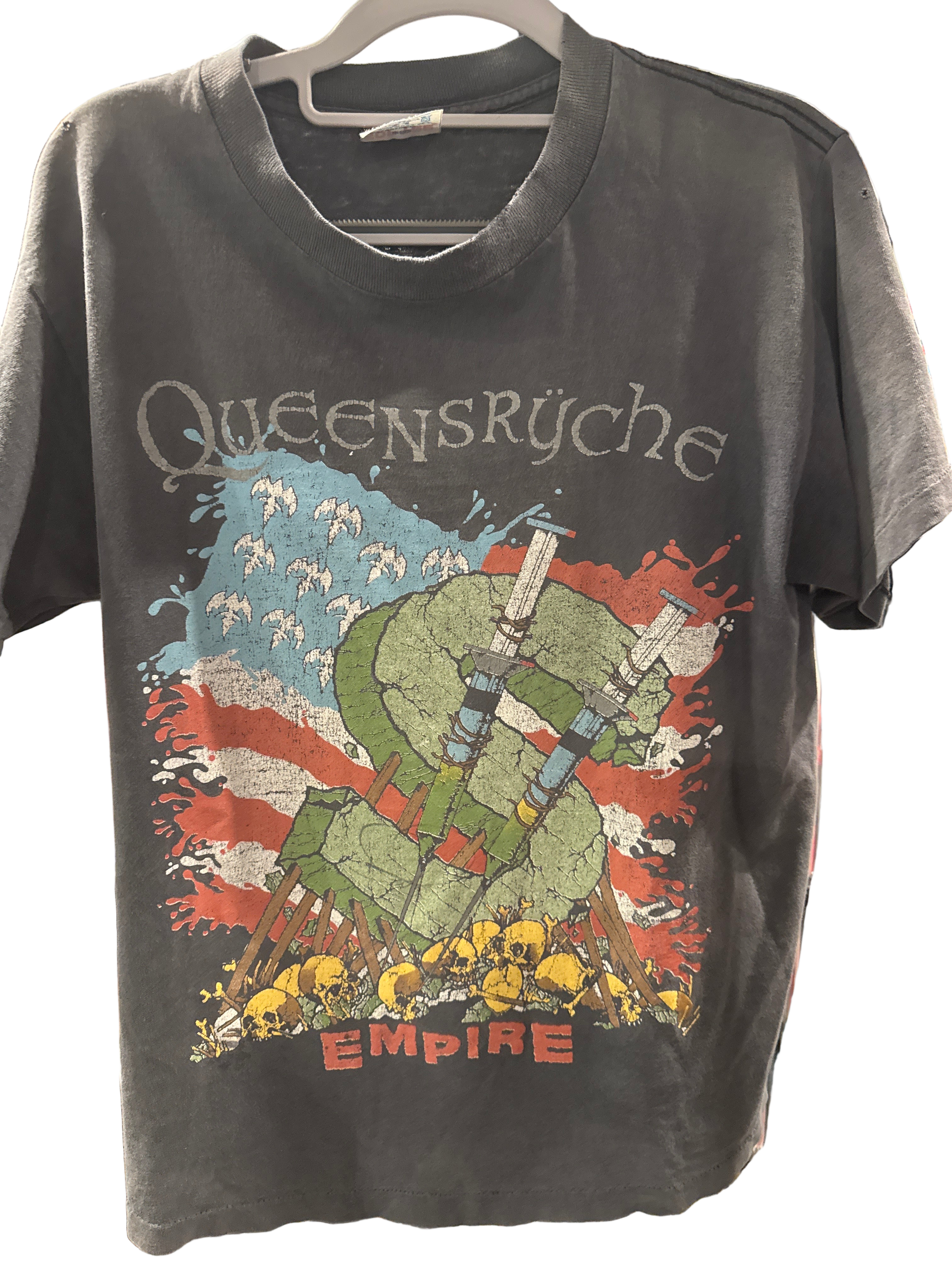 1991 Queensryche Building Empires World Tour Sof tee Medium