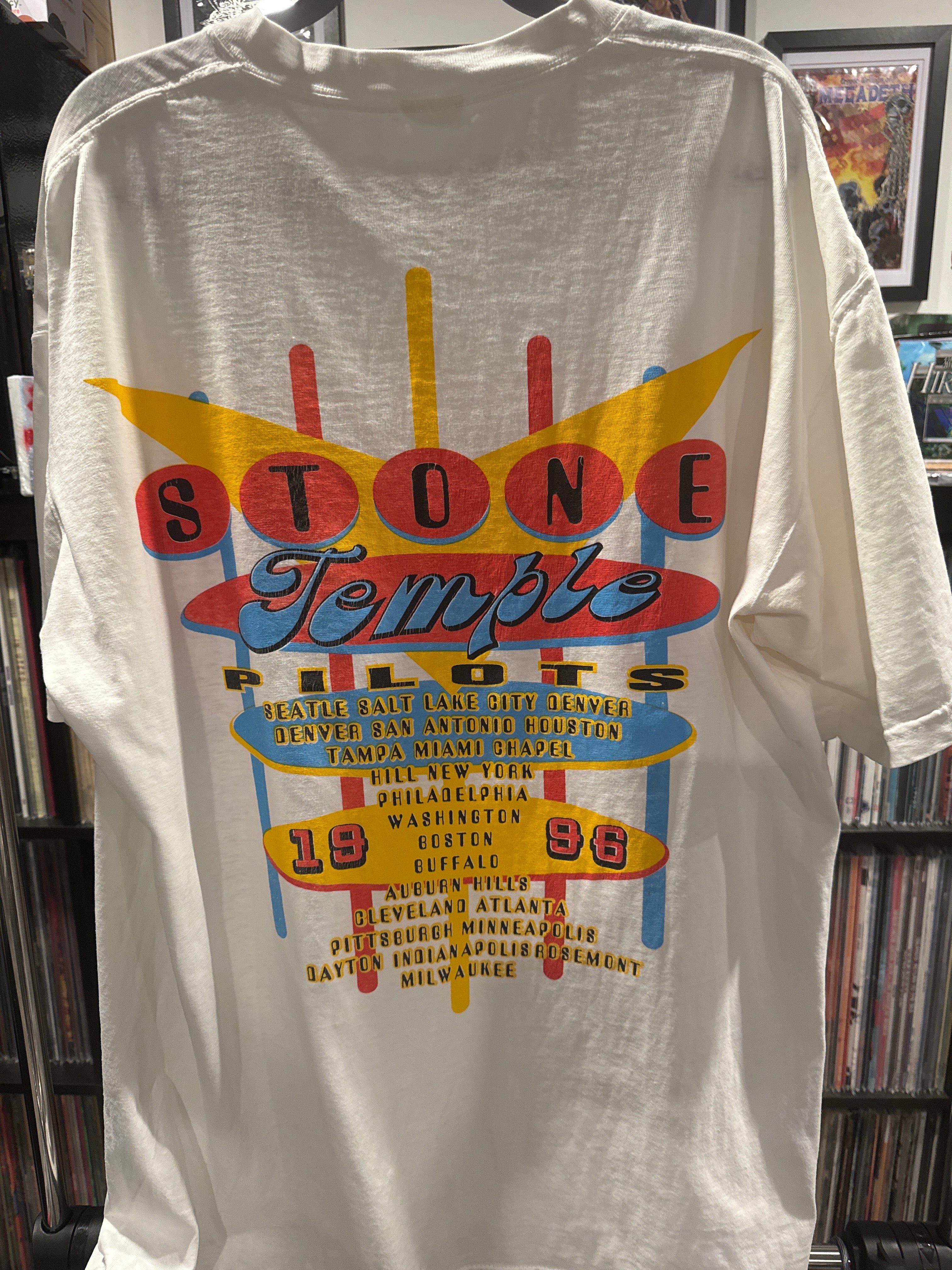 1996 Stone Temple Pilots Tour Ellesse XL White