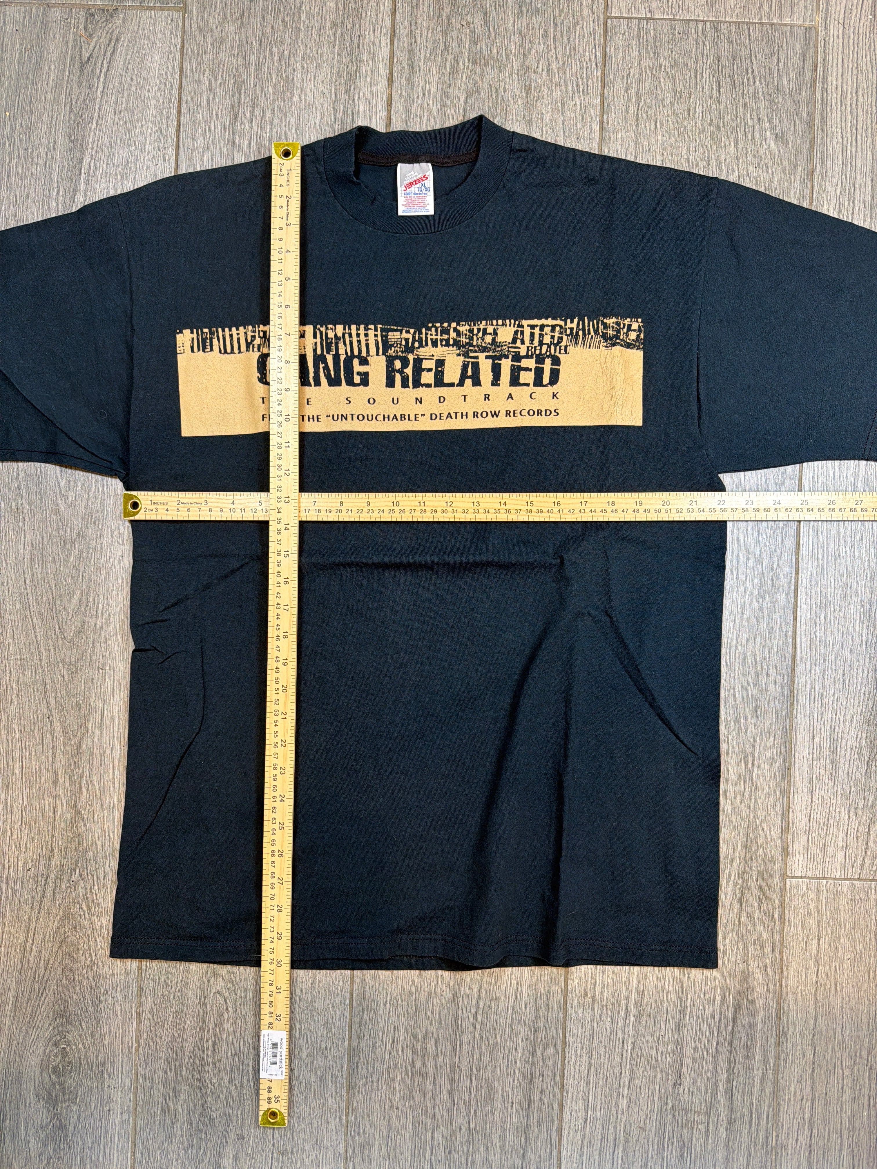 Gang Related Film Promo 2Pac Death Row Records Schwarzes T-Shirt XL