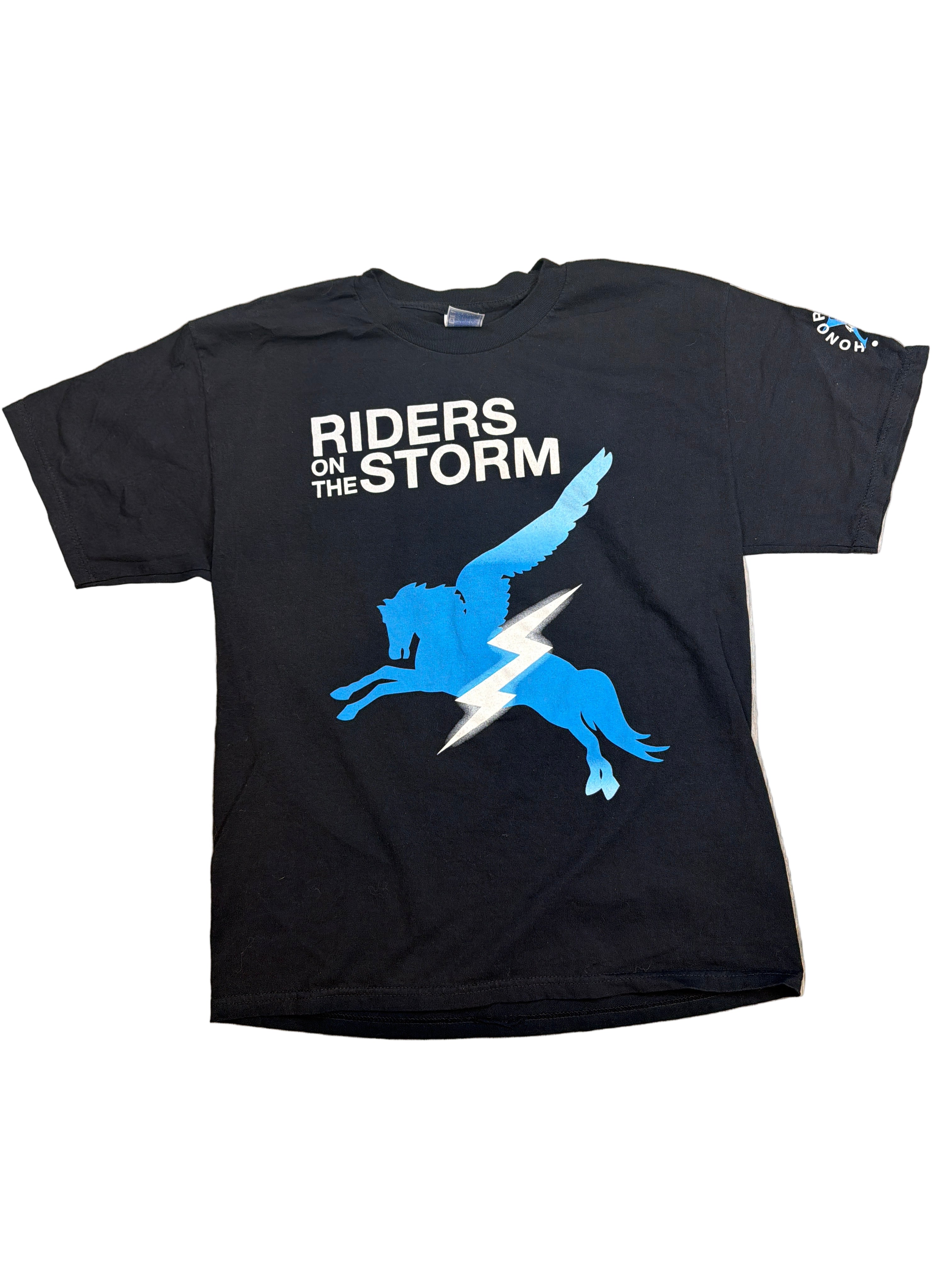 RARE 2007 The Doors Riders on the Storm 40 Year Tour Black Pegasus T-Shirt Large