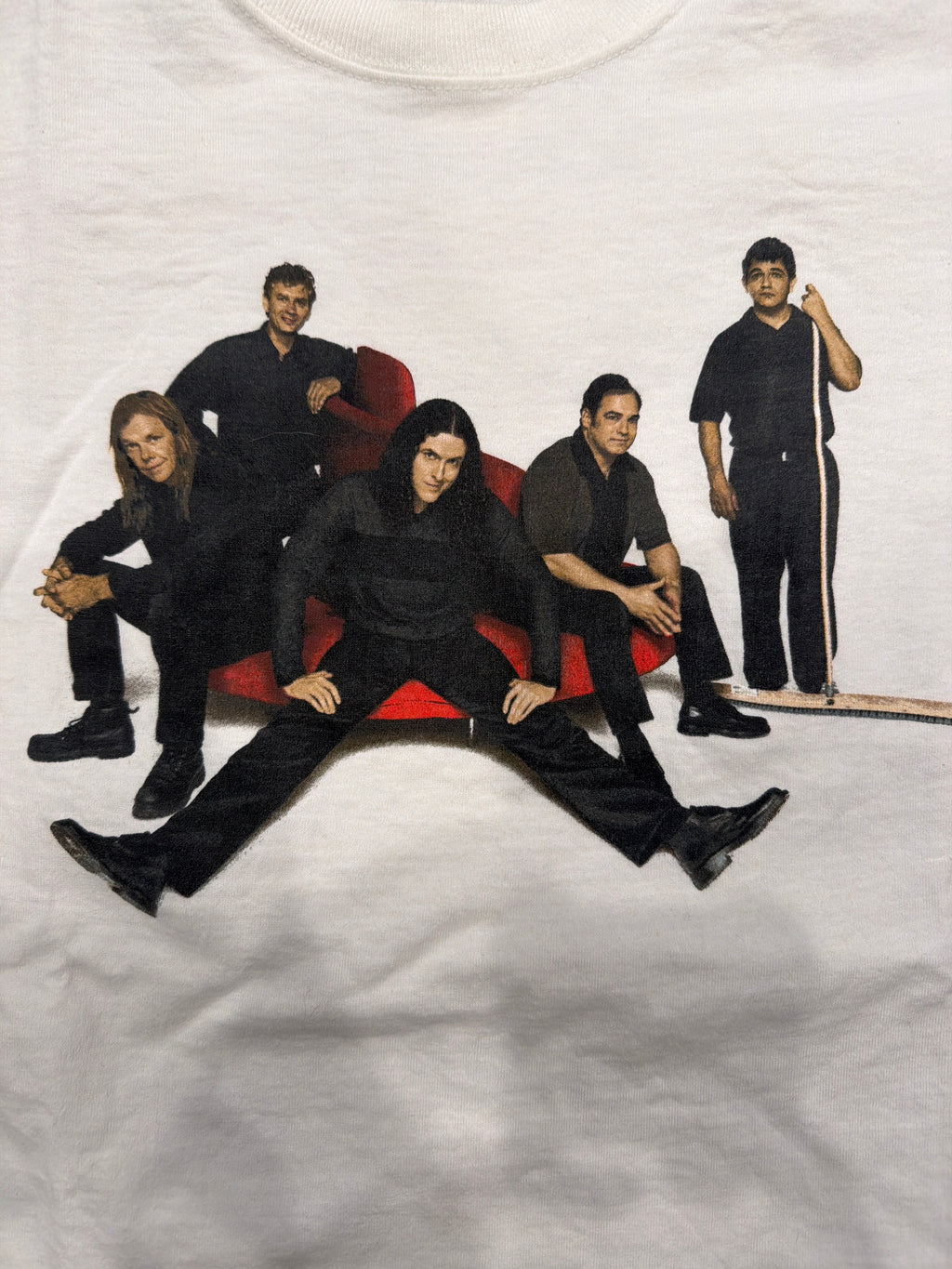 1999 Weird Al Running With Scissors Tour Double Sided Large White T-Shirt