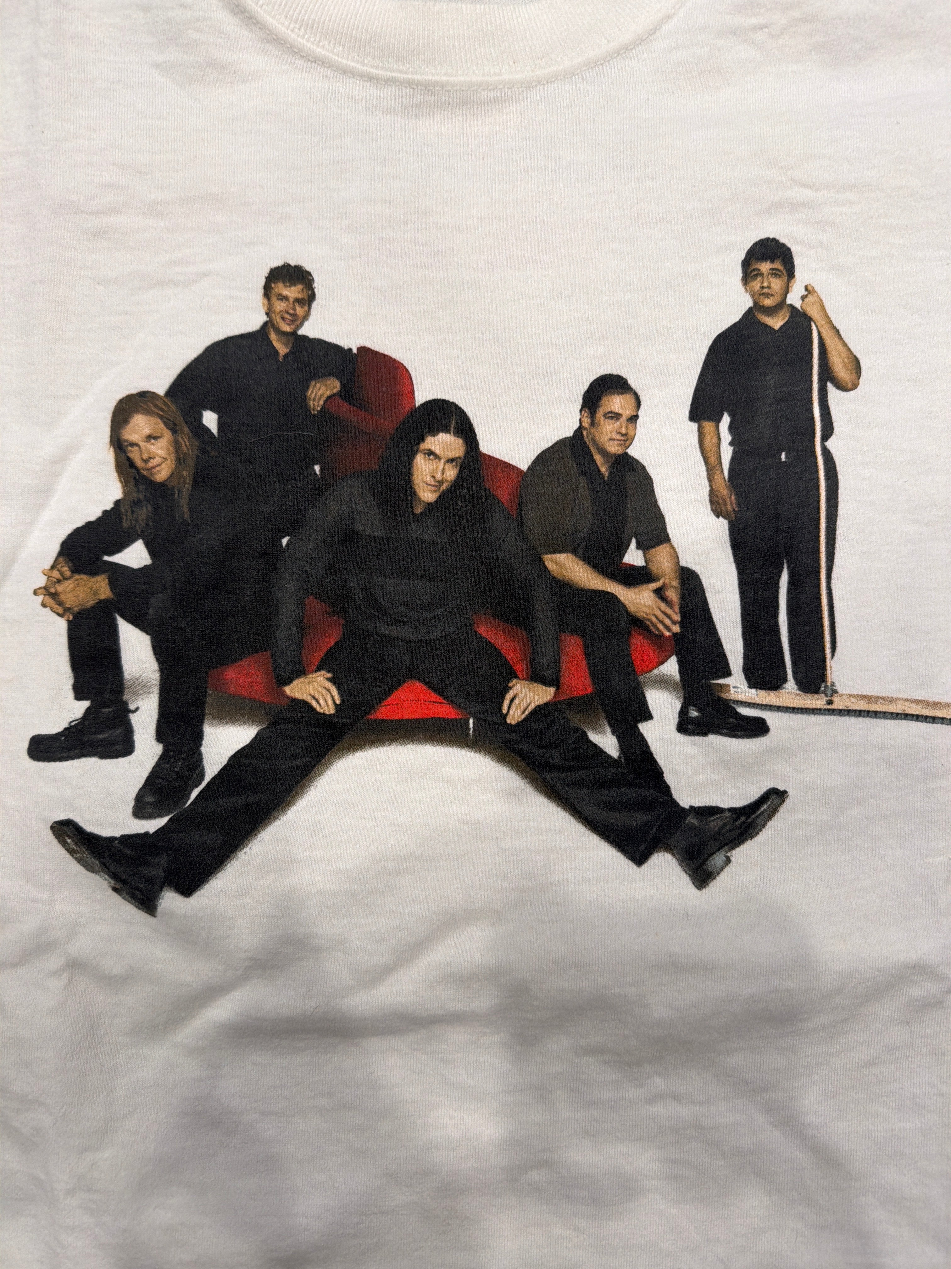 1999 Weird Al Running With Scissors Tour Double Sided Large White T-Shirt