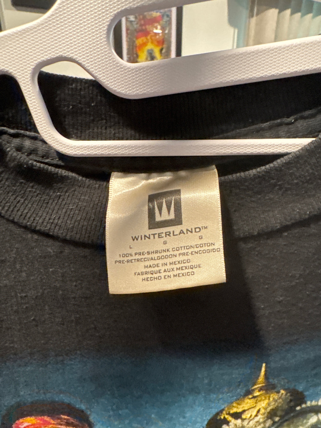 1997 Jimi Hendrix Motorcycle South Saturn Delta T-Shirt Black Winterland Large