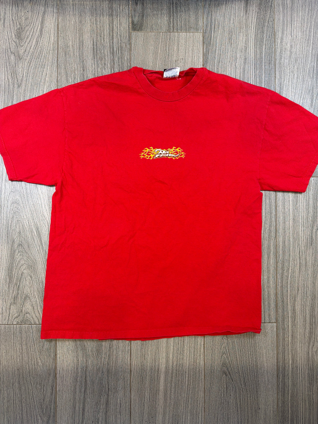 No Fear Flames Motocross Energy Y2K Red T-Shirt XL