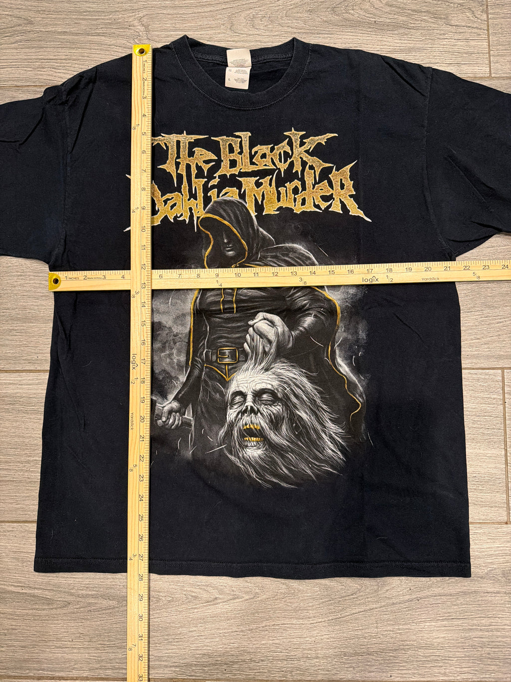 00s Black Dahlia y2k fits Large Black Band T-Shirt XL