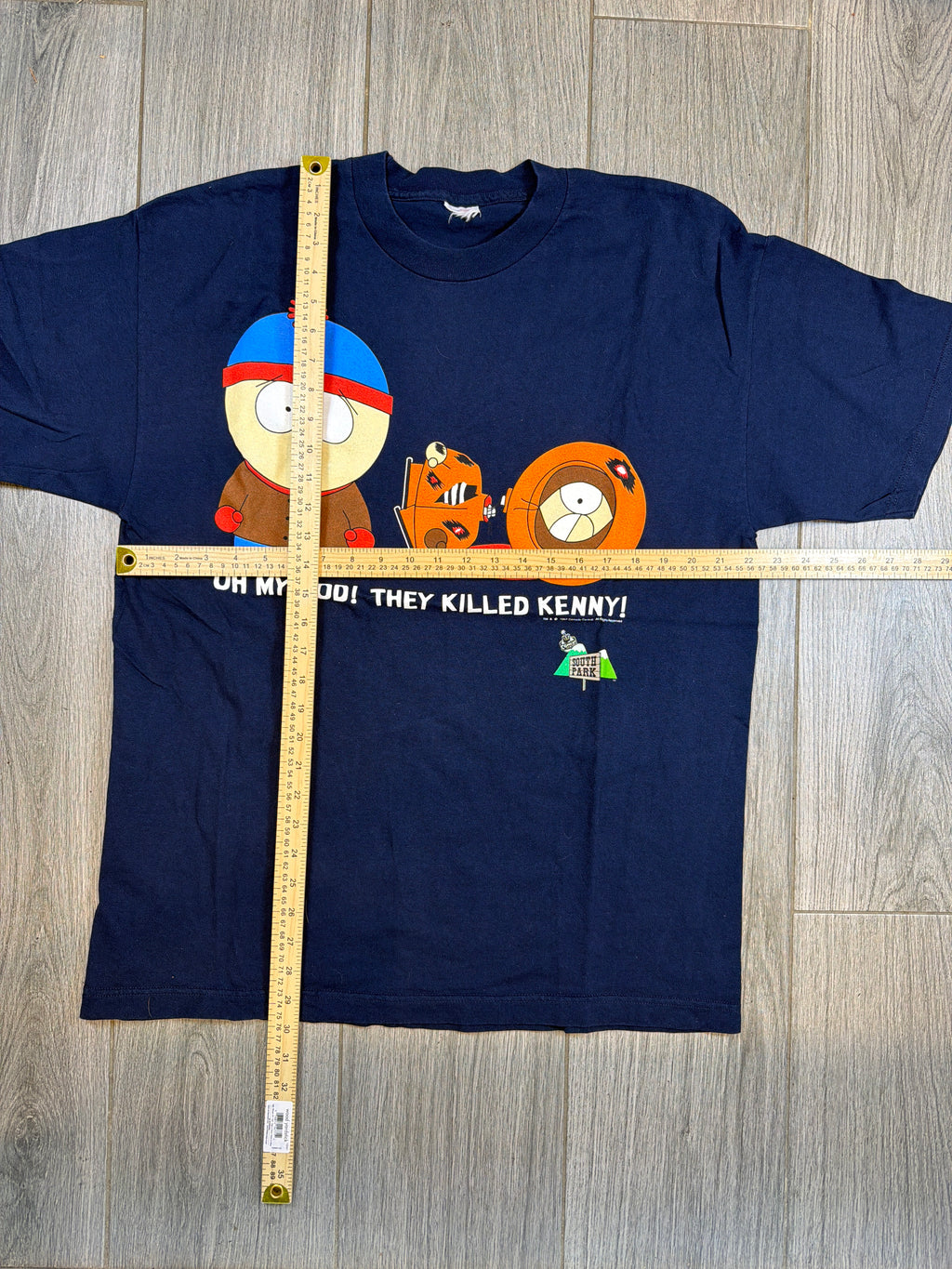 1997 South Park They Killed Kenny Stan Blue T-Shirt