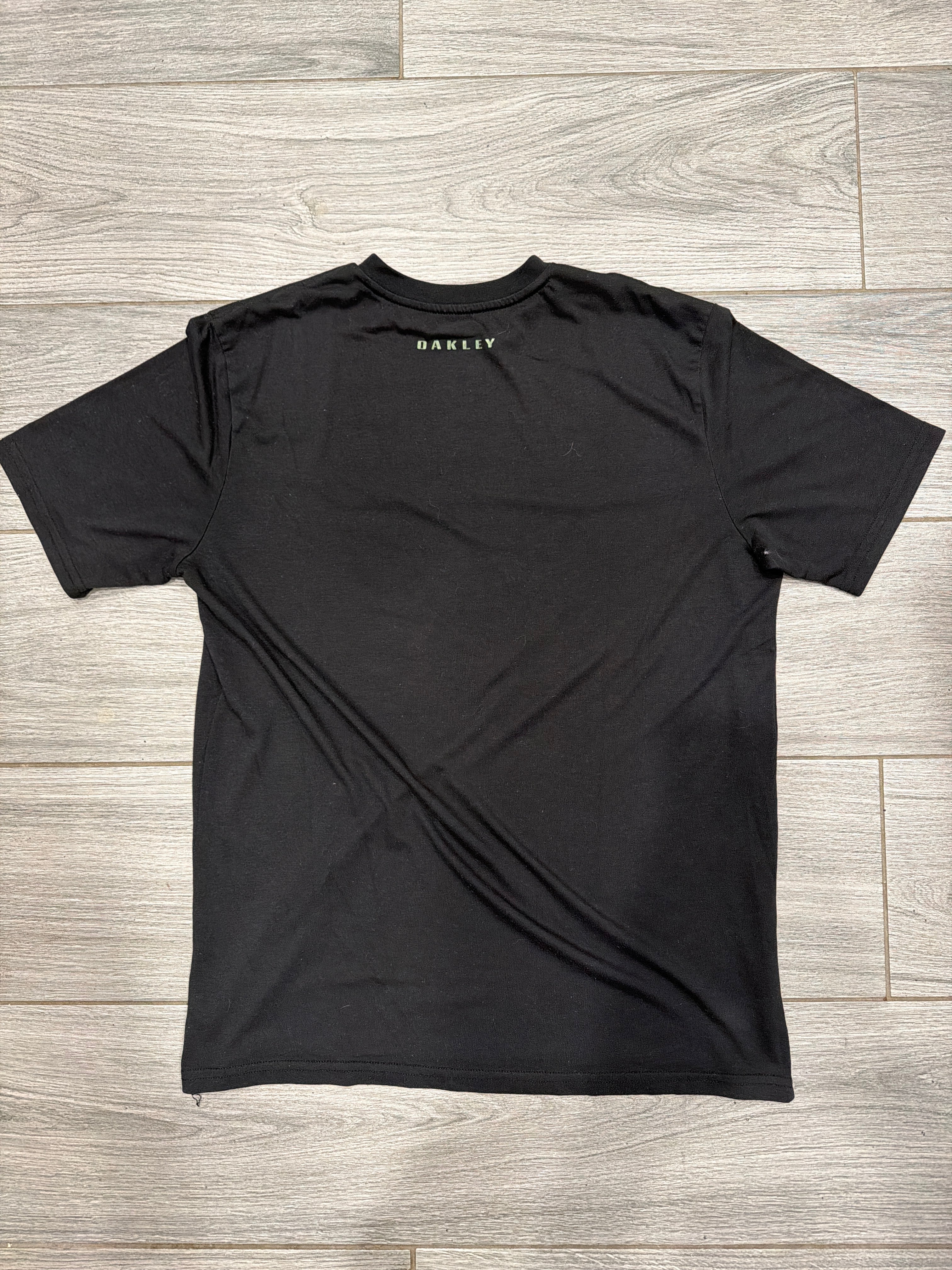 Y2K Oakley Software Big O Logo Black T-Shirt Medium