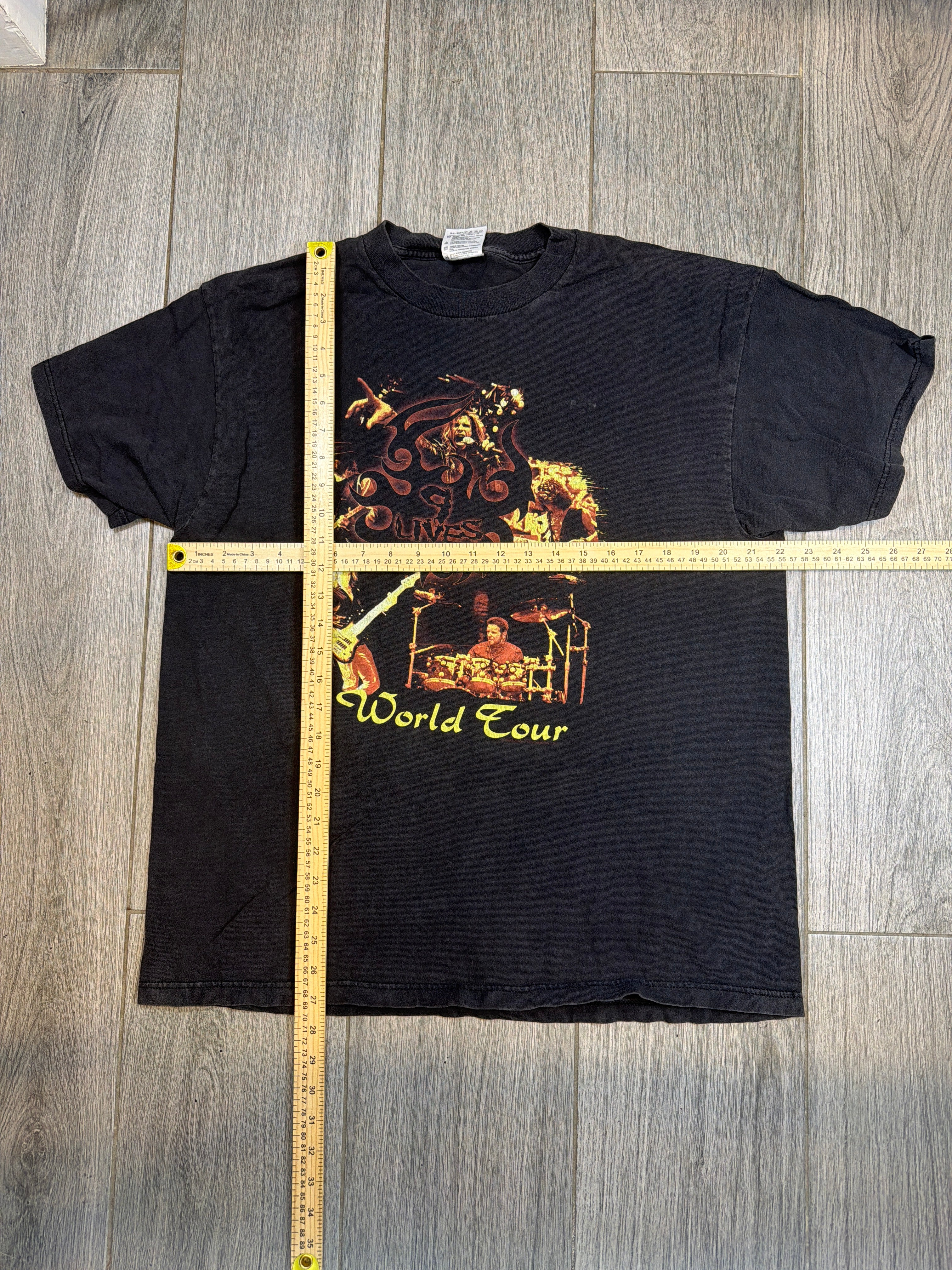 1997 Aerosmith Nine 9 Lives Tour Pink Black T-Shirt XL