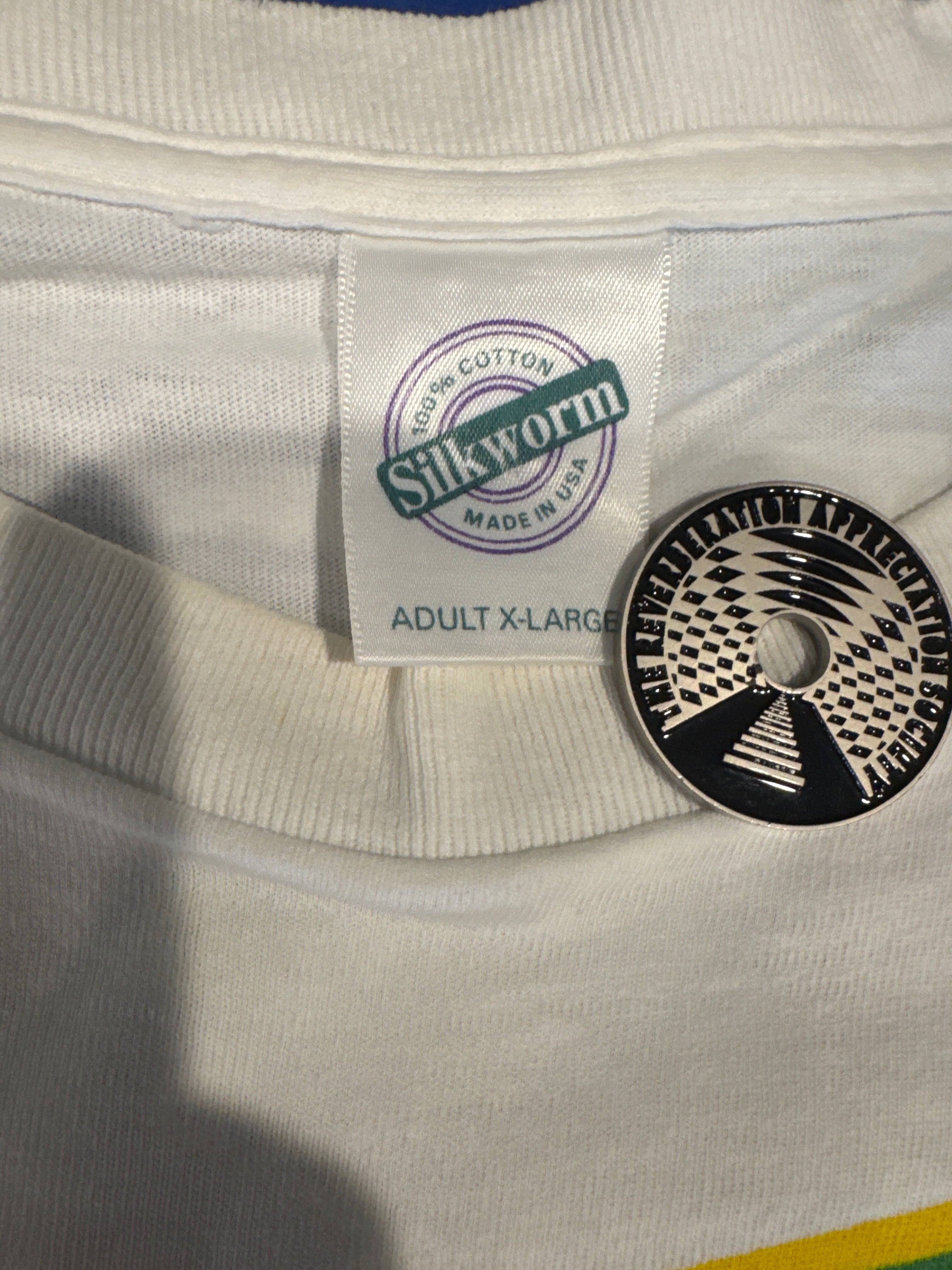 90s Mello Yello Soda Let It Out Mountain Dew White T-Shirt XL