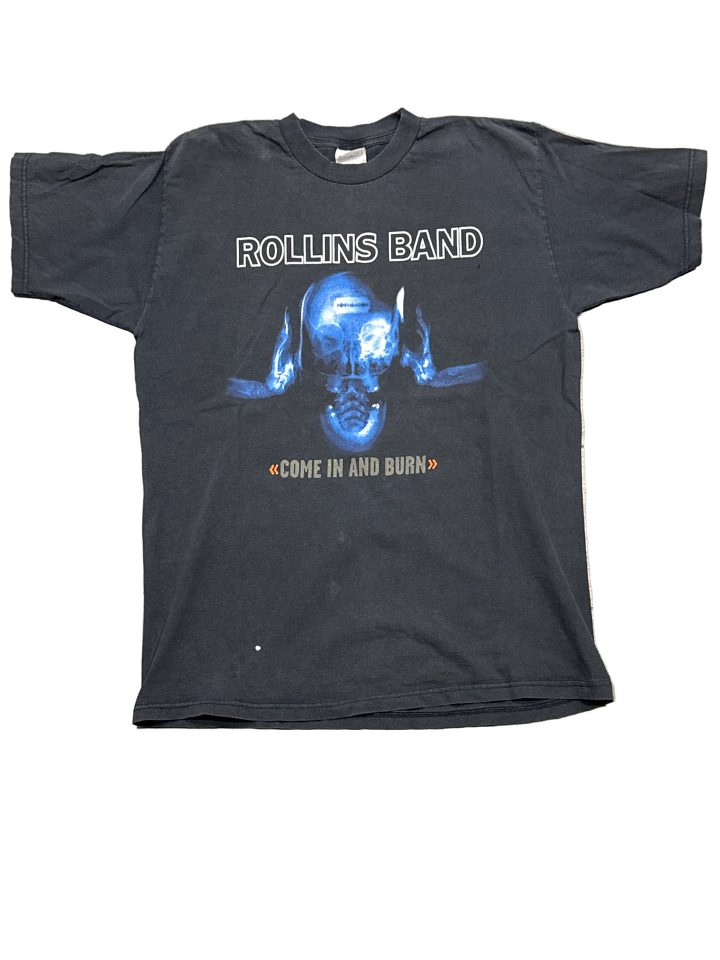 1997 Rollins Band Come In And Burn Henry Nice Man Black T-Shirt XL