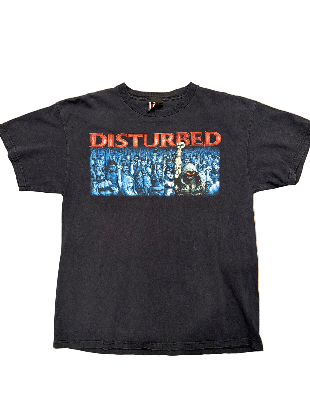 2006 Disturbed The Guy Nu Metal Band Black T-Shirt Large